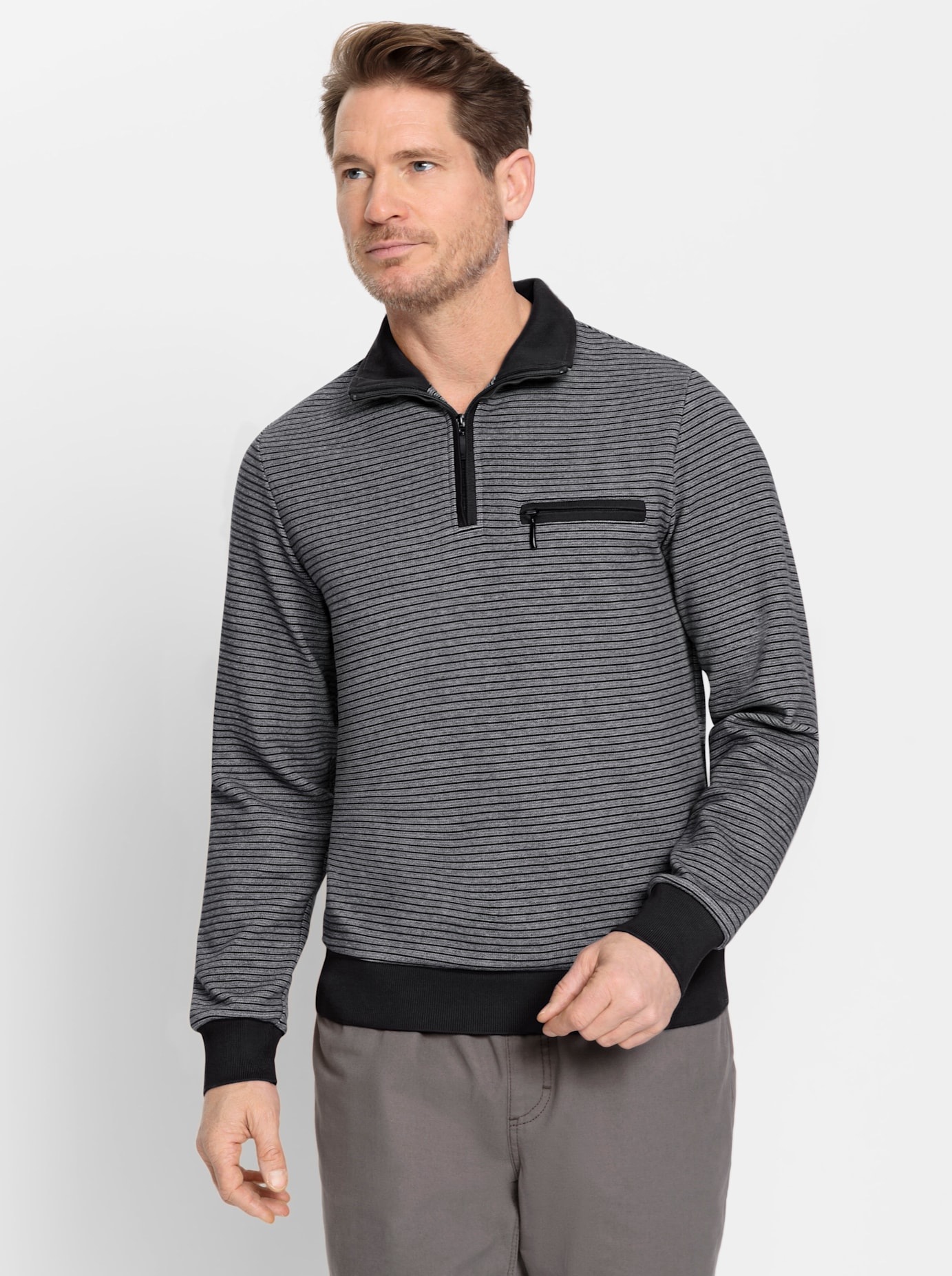 Marco Donati Poloshirt "Langarm-Shirt" 1 Stk. tlg. günstig online kaufen