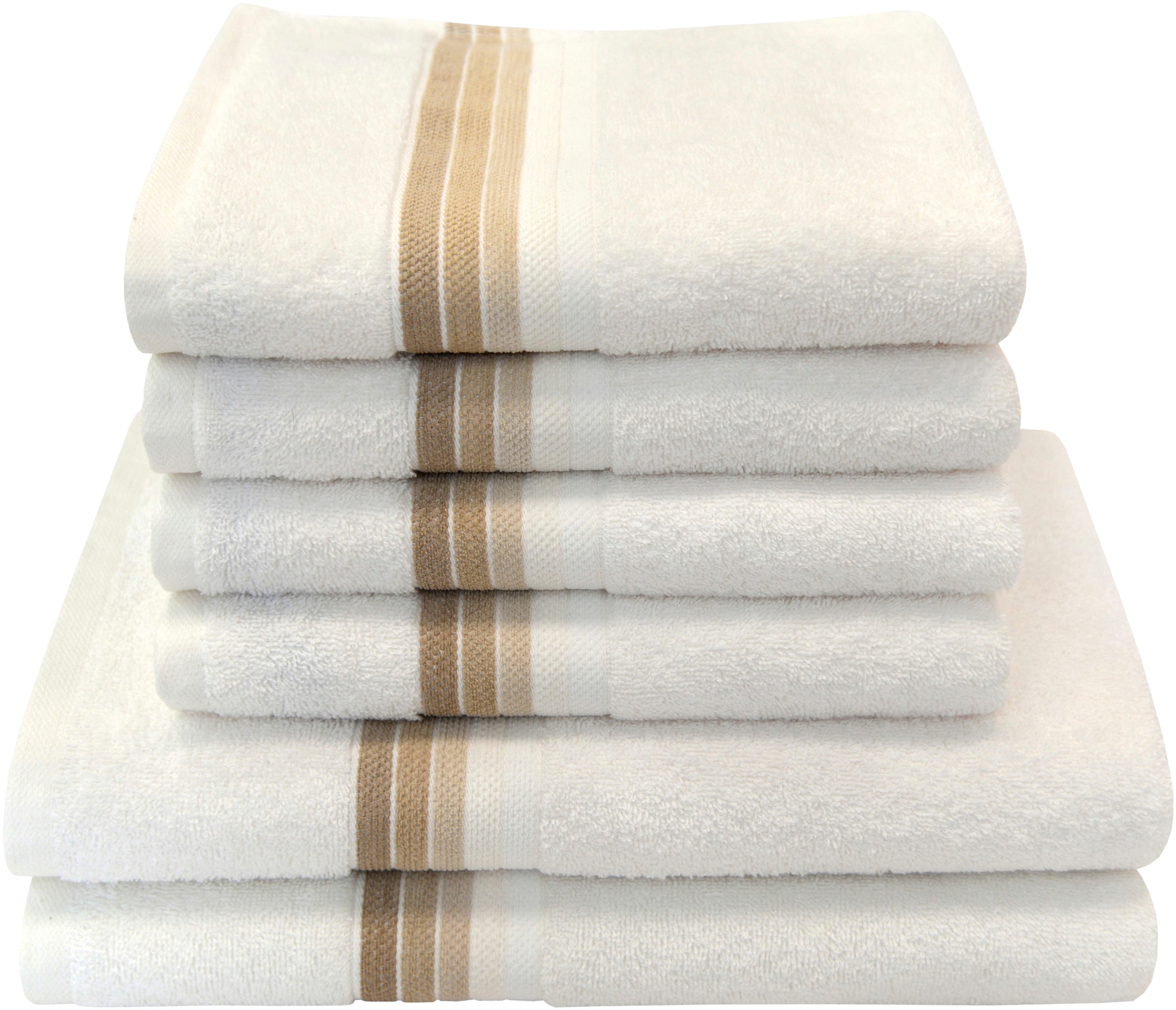 Dyckhoff Handtuch Set "Chenille" Set 6 Stk. Frottier Set beinhaltet: 4x Han günstig online kaufen