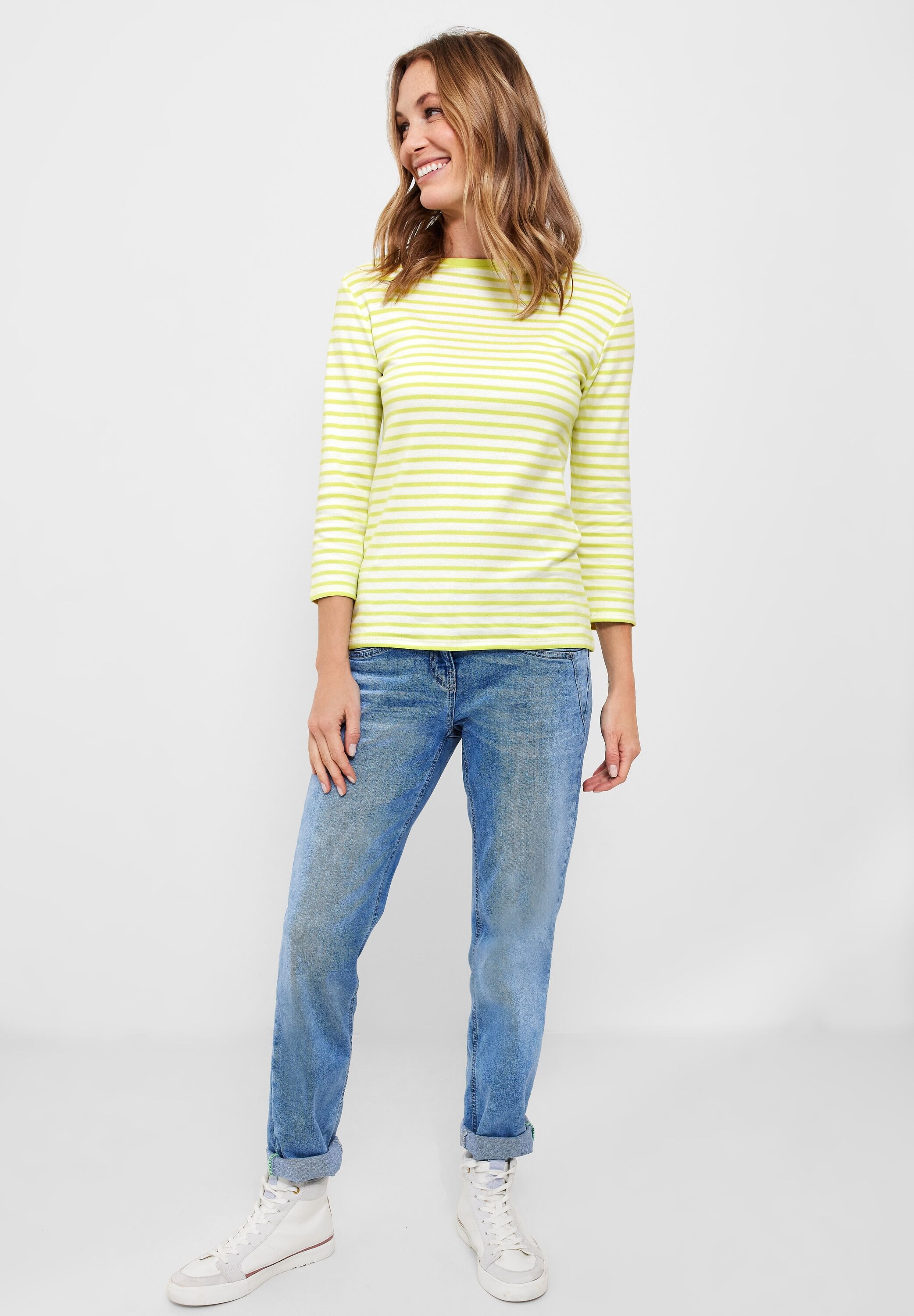 Cecil 3/4-Arm-Shirt, mit 3/4 Ärmeln