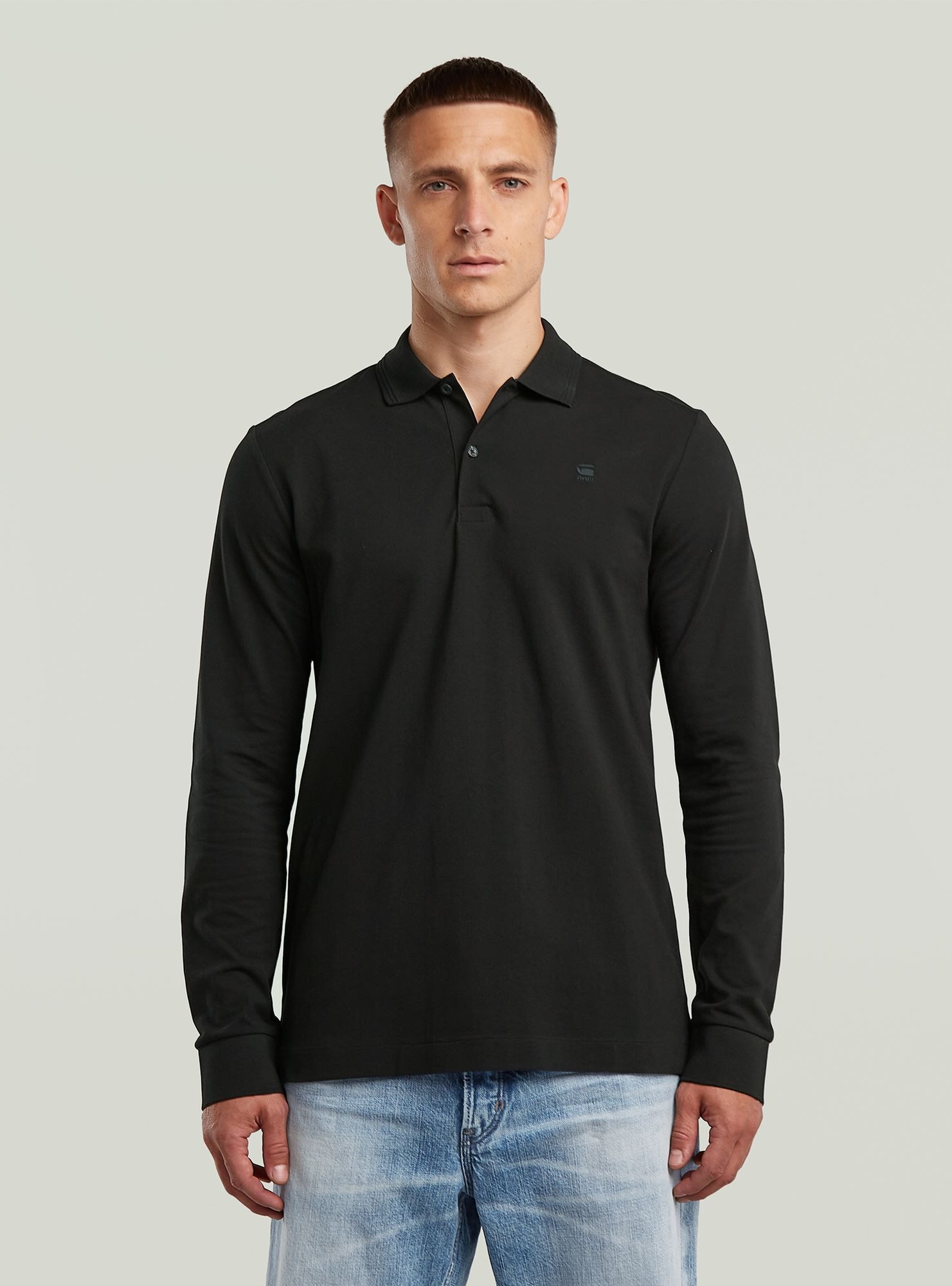 G-STAR Poloshirt "Dunda Slim Polo Long Sleeve" günstig online kaufen