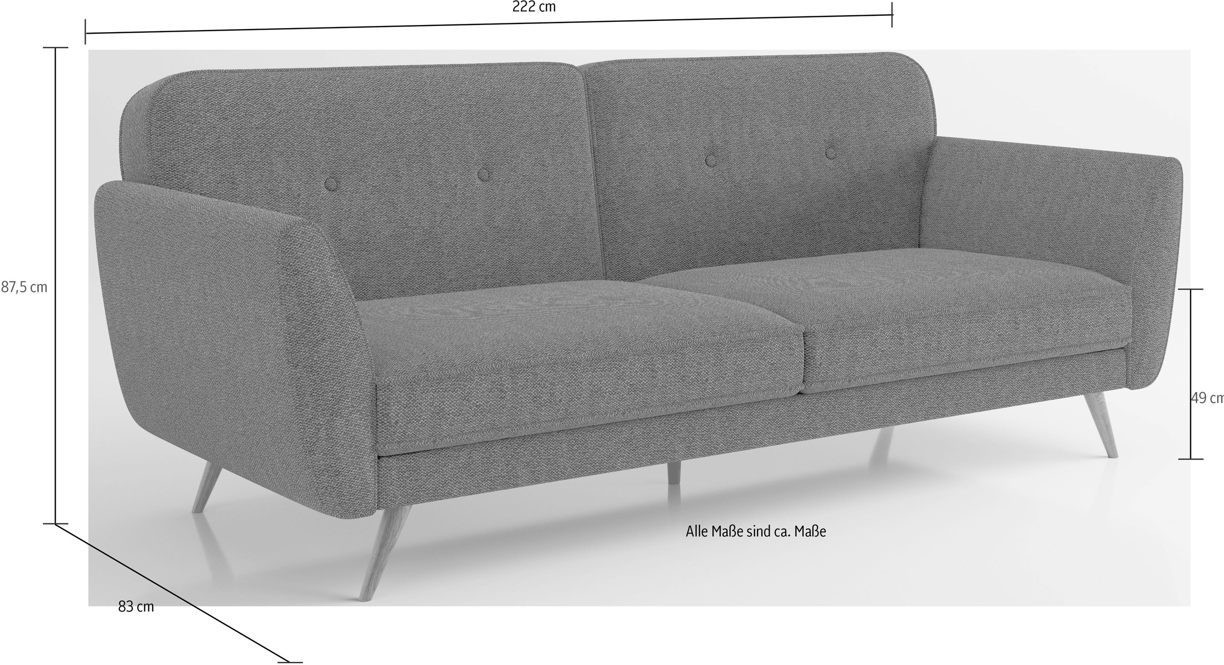 Schlafsofa 3-Sitzer | bestellen »Kopenhagen«, Phoenix BAUR