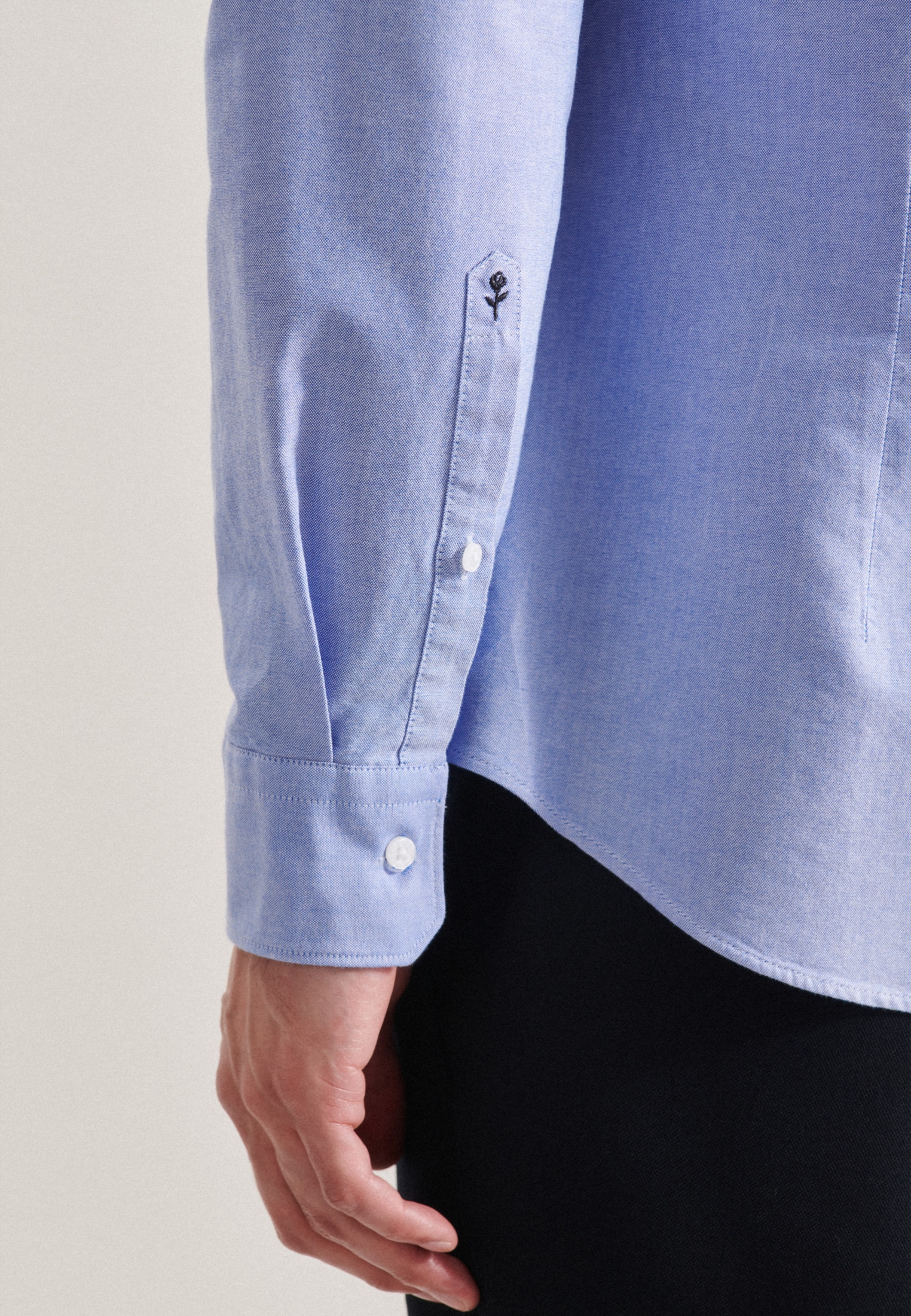 seidensticker Businesshemd »X-Slim«, X-Slim Langarm Button-Down-Kragen Uni