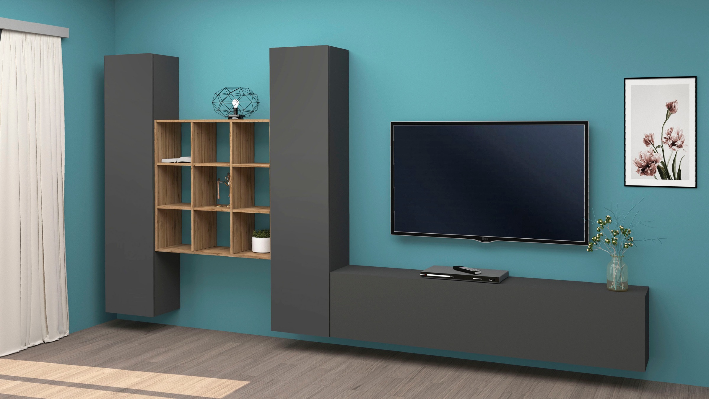 Home affaire Wohnwand "Maruska" 1 Stk. tlg. günstig online kaufen