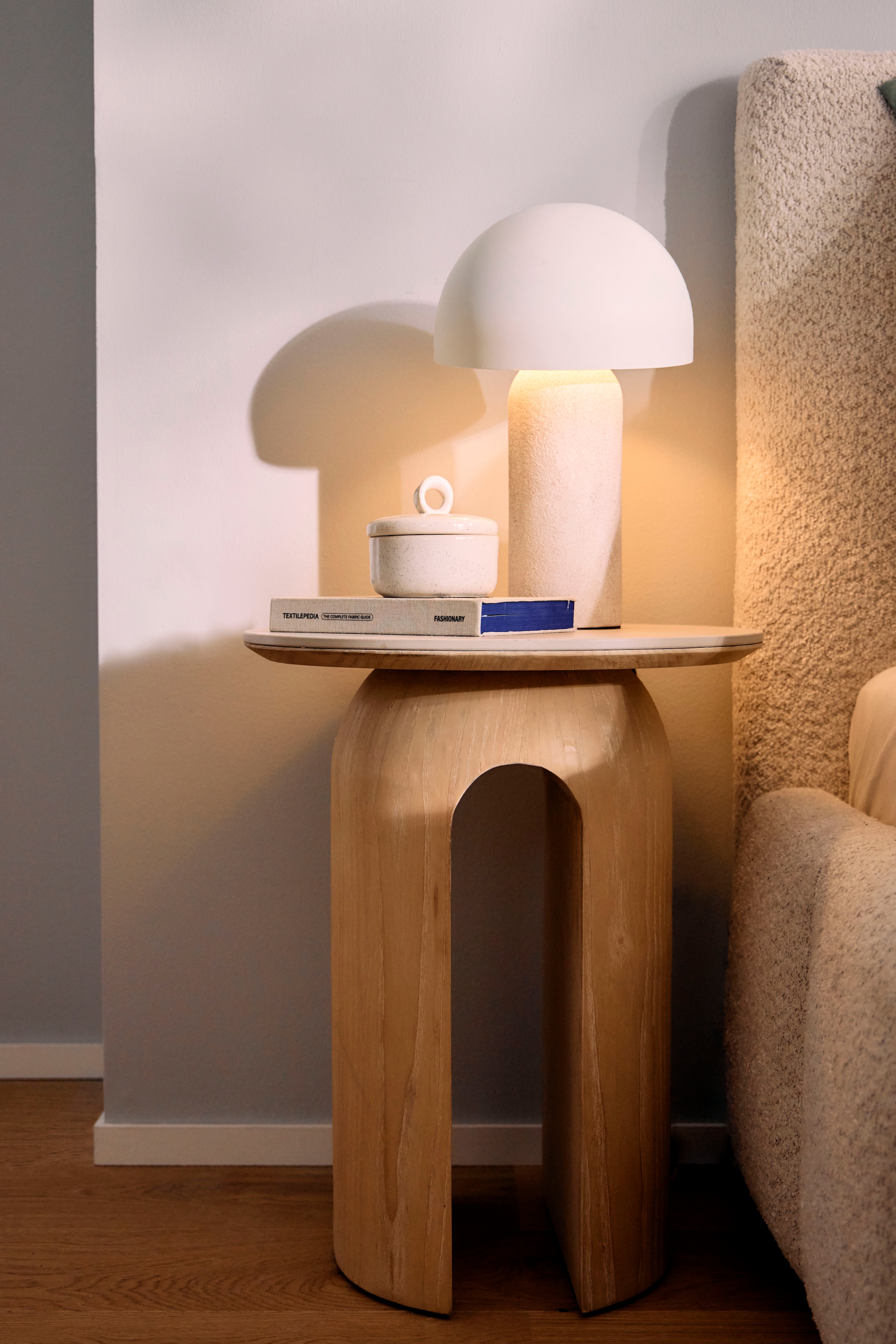 homsy by Ana Johnson Tischleuchte »LUMEVA Pilz Lampe« E14 warmweiß - kaltweiß Keramik, Pilzleuchte, Höhe 38cm