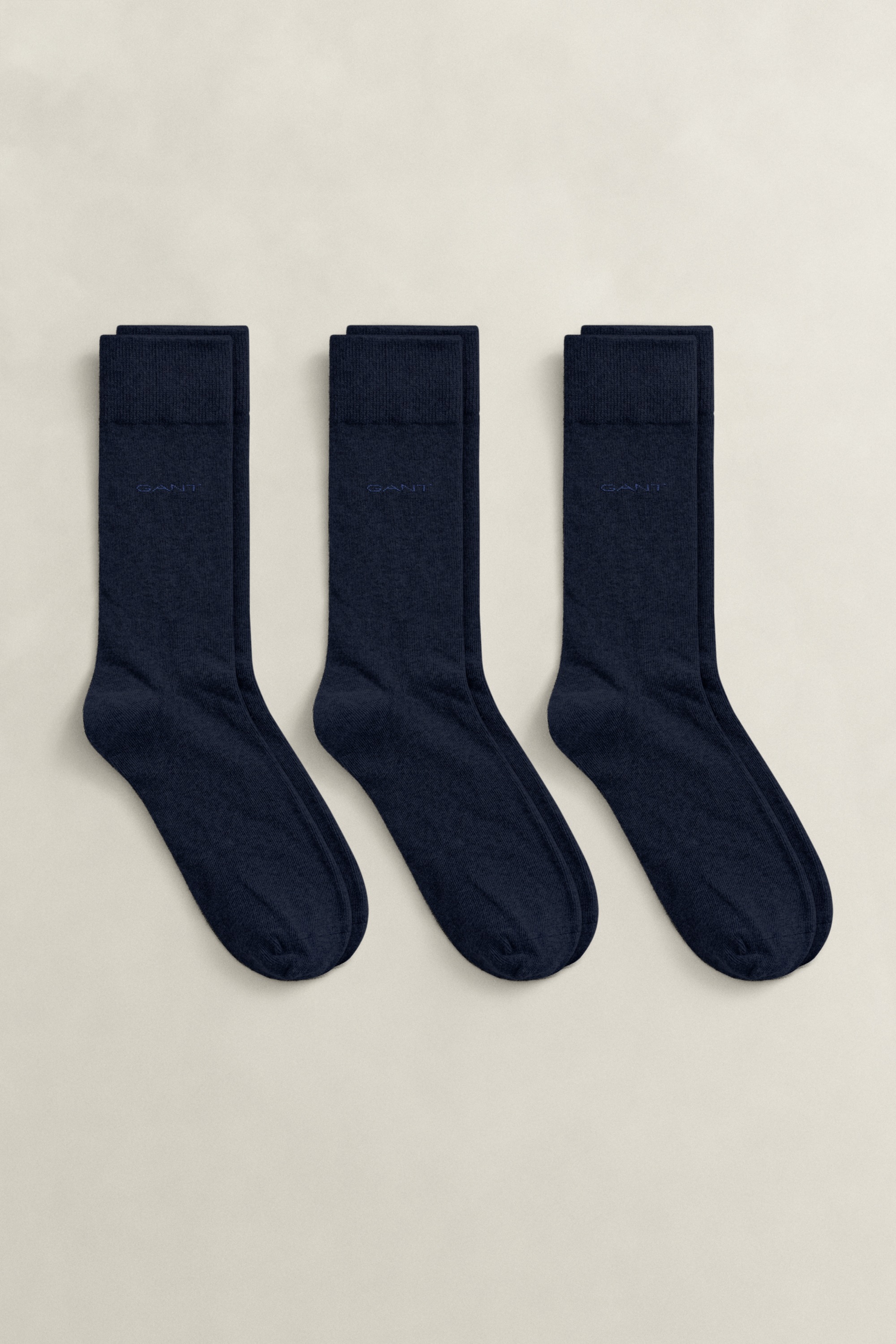 Thumbnail - Gant Basicsocken "SOFT COTTON SOCKS 3-PACK" Packung, 3, 3 Stk. tlg. mit Logodruck am Knöchel