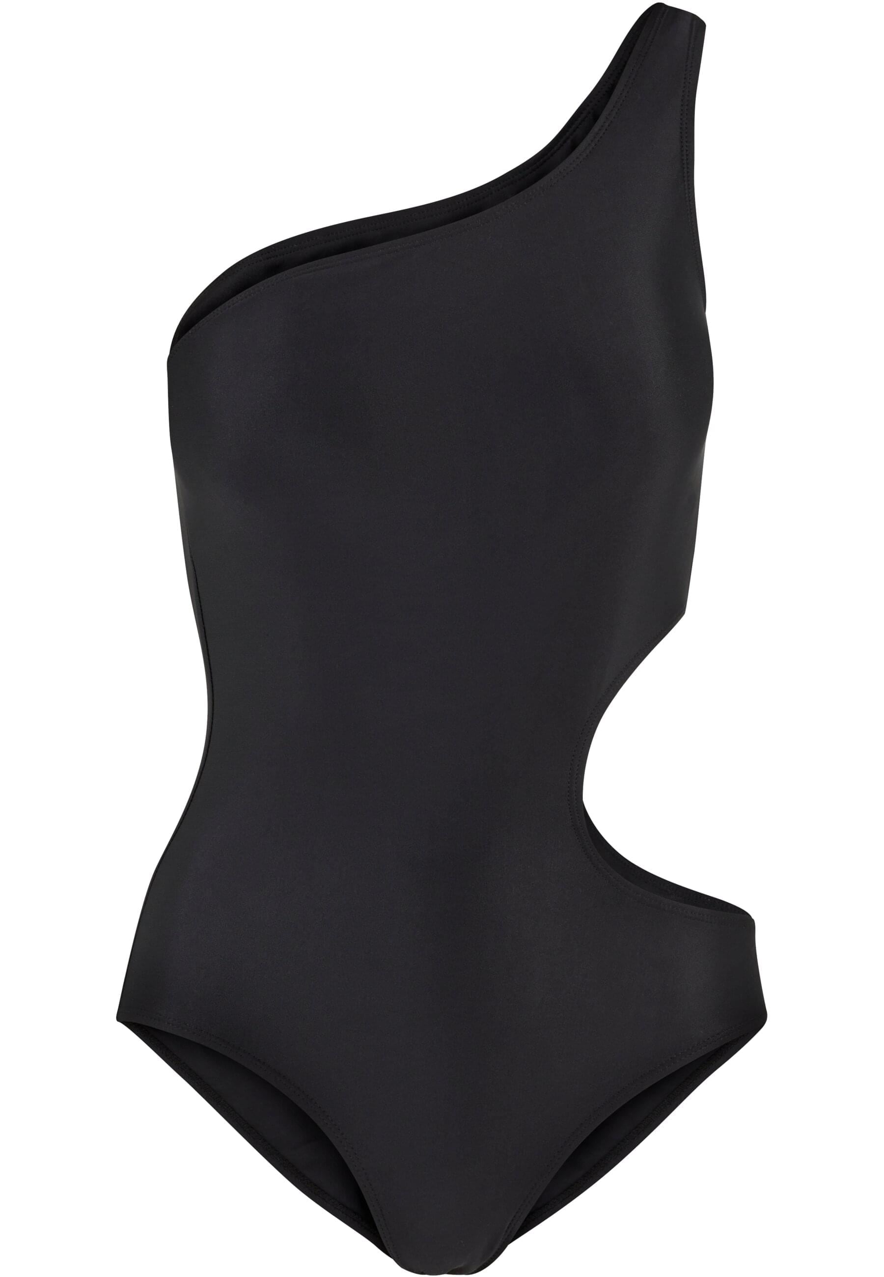 URBAN CLASSICS Badeanzug "Urban Classics Damen Ladies Asymmetric Cut Out Sw günstig online kaufen