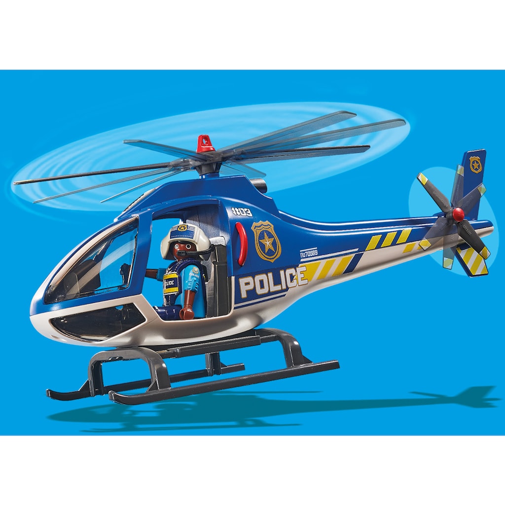 Playmobil® Konstruktions-Spielset »Polizei-Hubschrauber: Fallschirm-Verfolgung (70569), City Action«, (19 St.)