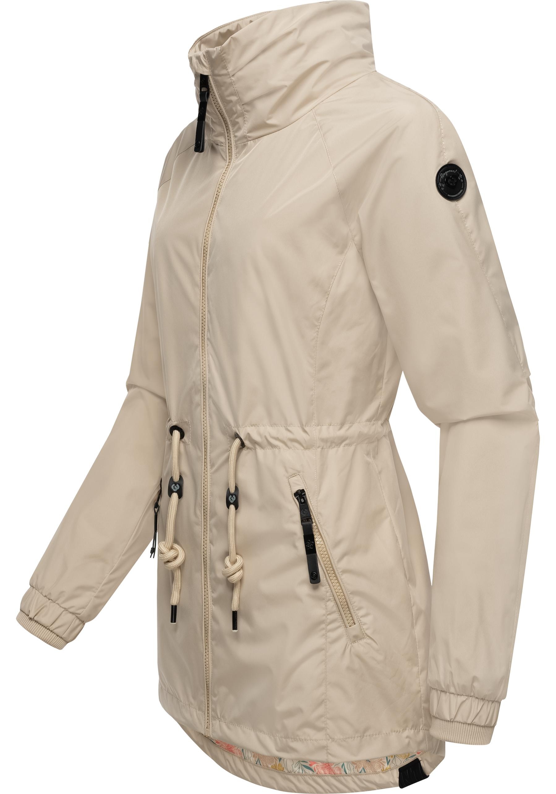 Ragwear Outdoorjacke »Tacy«, ohne Kapuze, wasserdichte Damen Übergangsjacke mit hohem Kragen