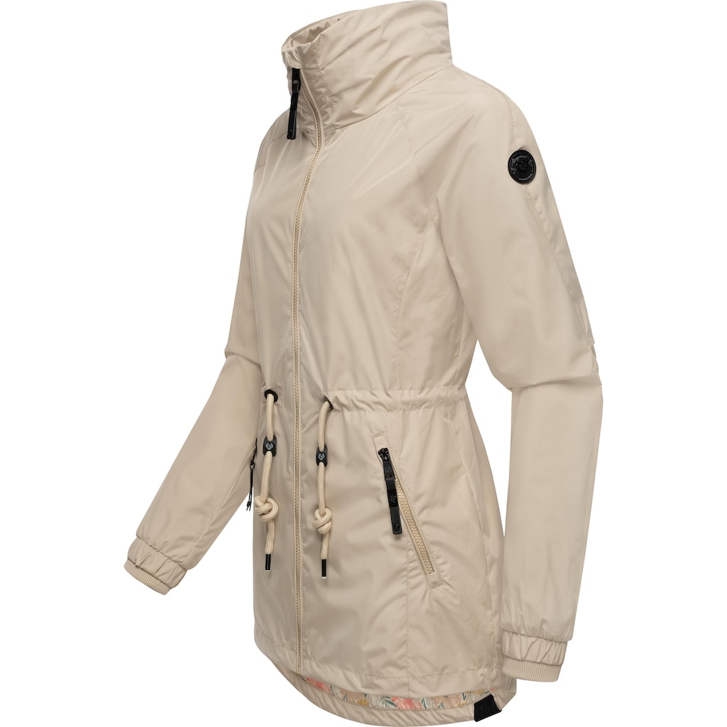 Ragwear Outdoorjacke »Tacy«, ohne Kapuze, wasserdichte Damen Übergangsjacke mit hohem Kragen