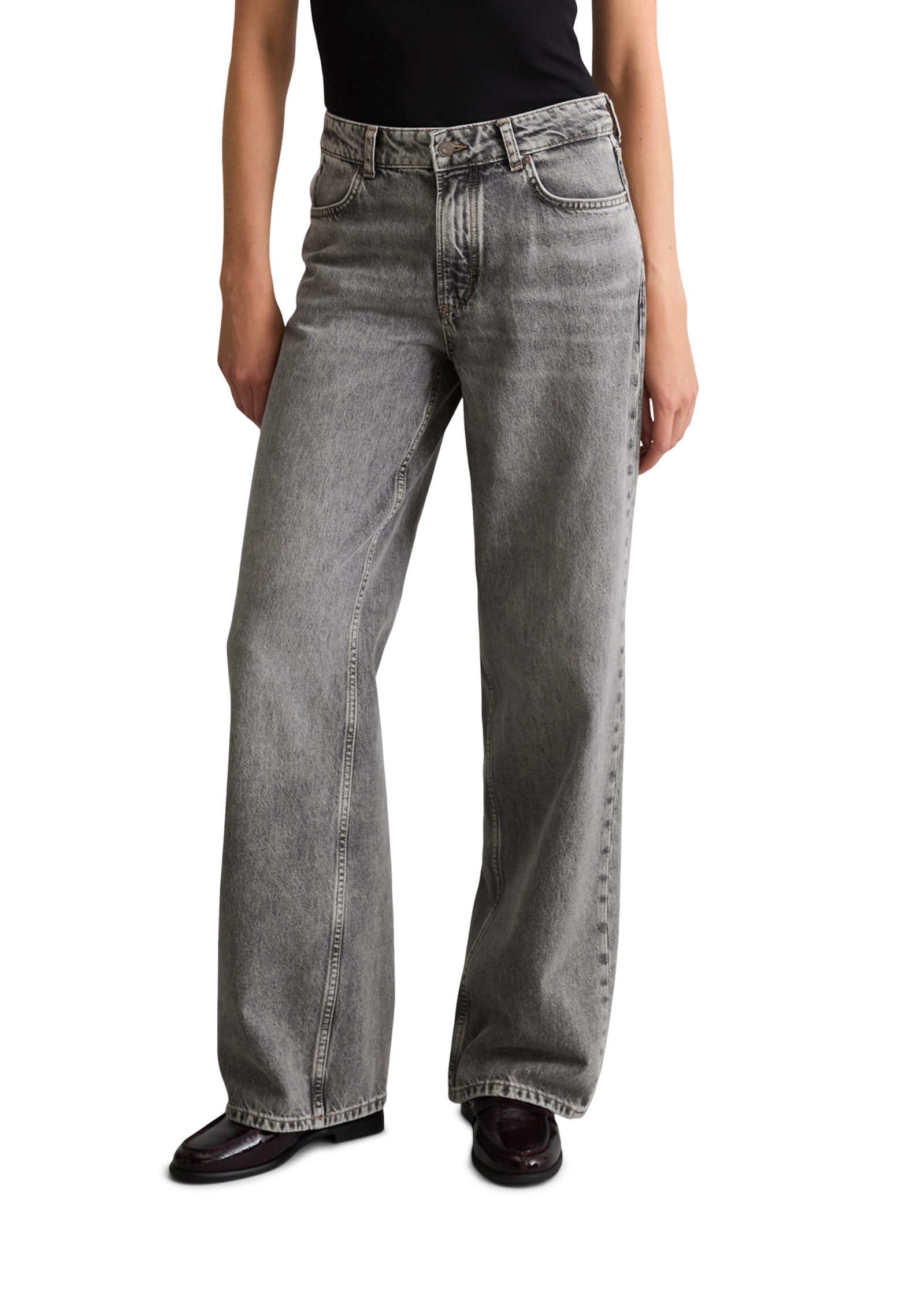 Marc OPolo DENIM Weite Jeans "aus reiner Bio-Baumwolle"
