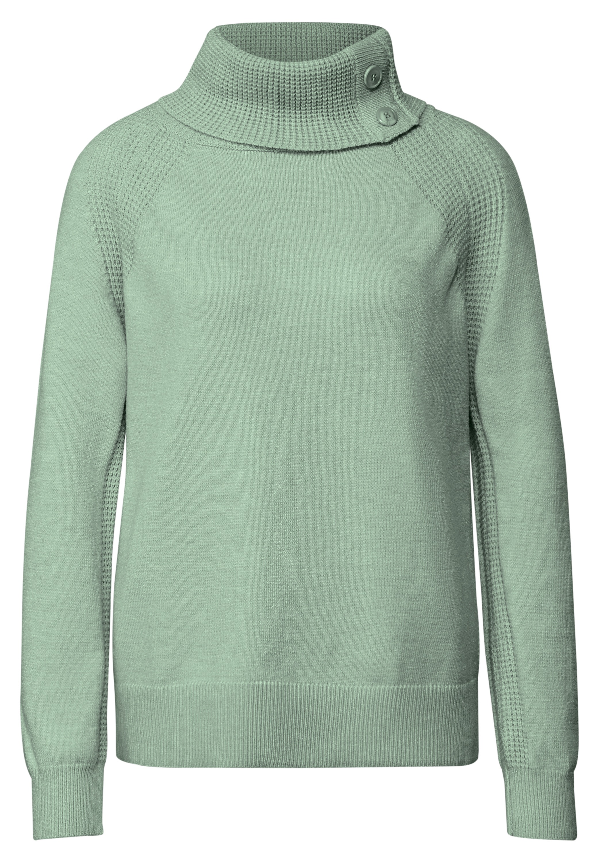 Street One Damen Rollkragenpullover Serene Grün Gr. 38 3