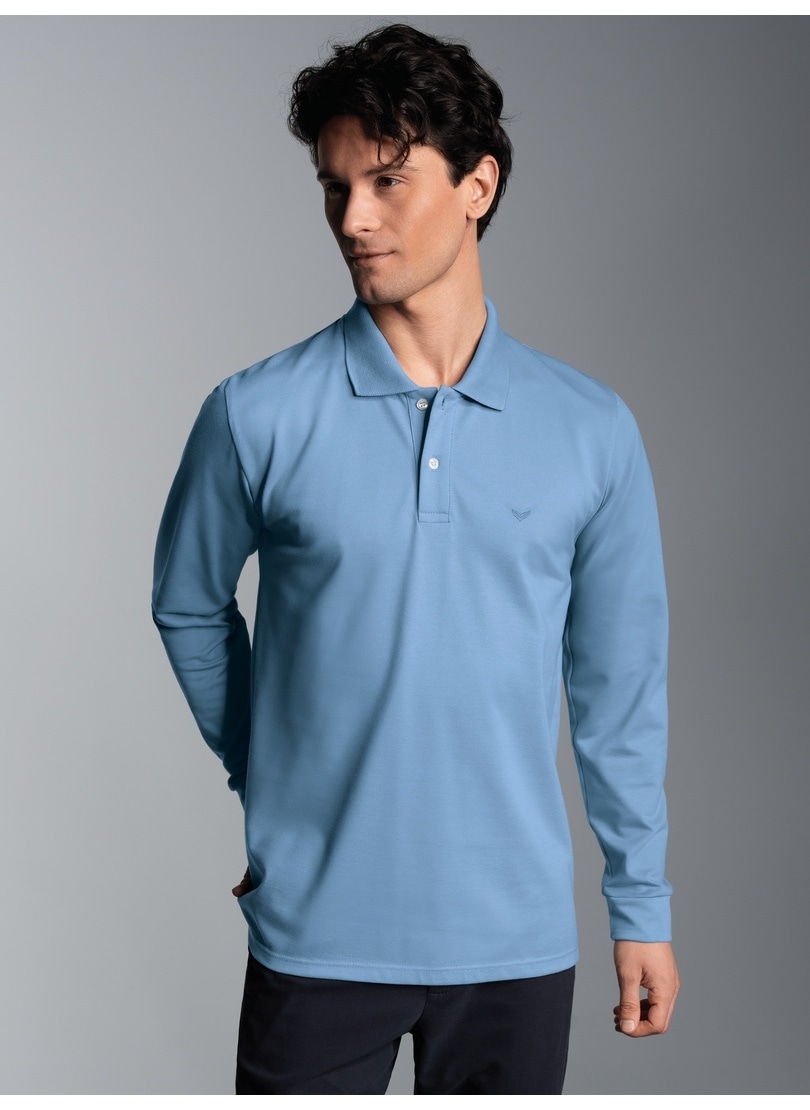 Trigema Poloshirt "TRIGEMA Langarm Poloshirt mit Armbündchen" 1 Stk.