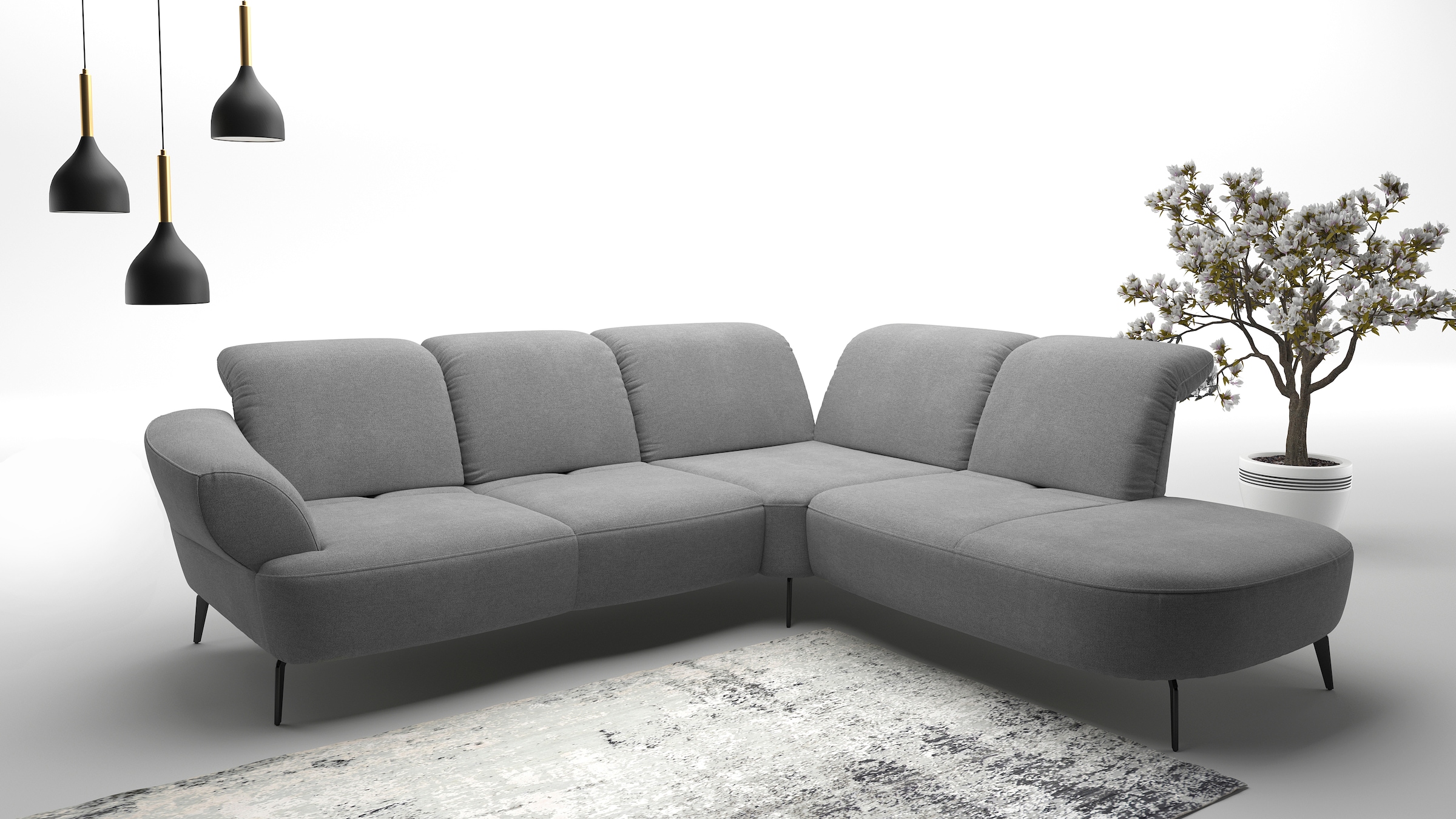 sit&more Ecksofa "Dance, L-Form, inkl. Sitztiefenverstellung", inkl. Click& günstig online kaufen