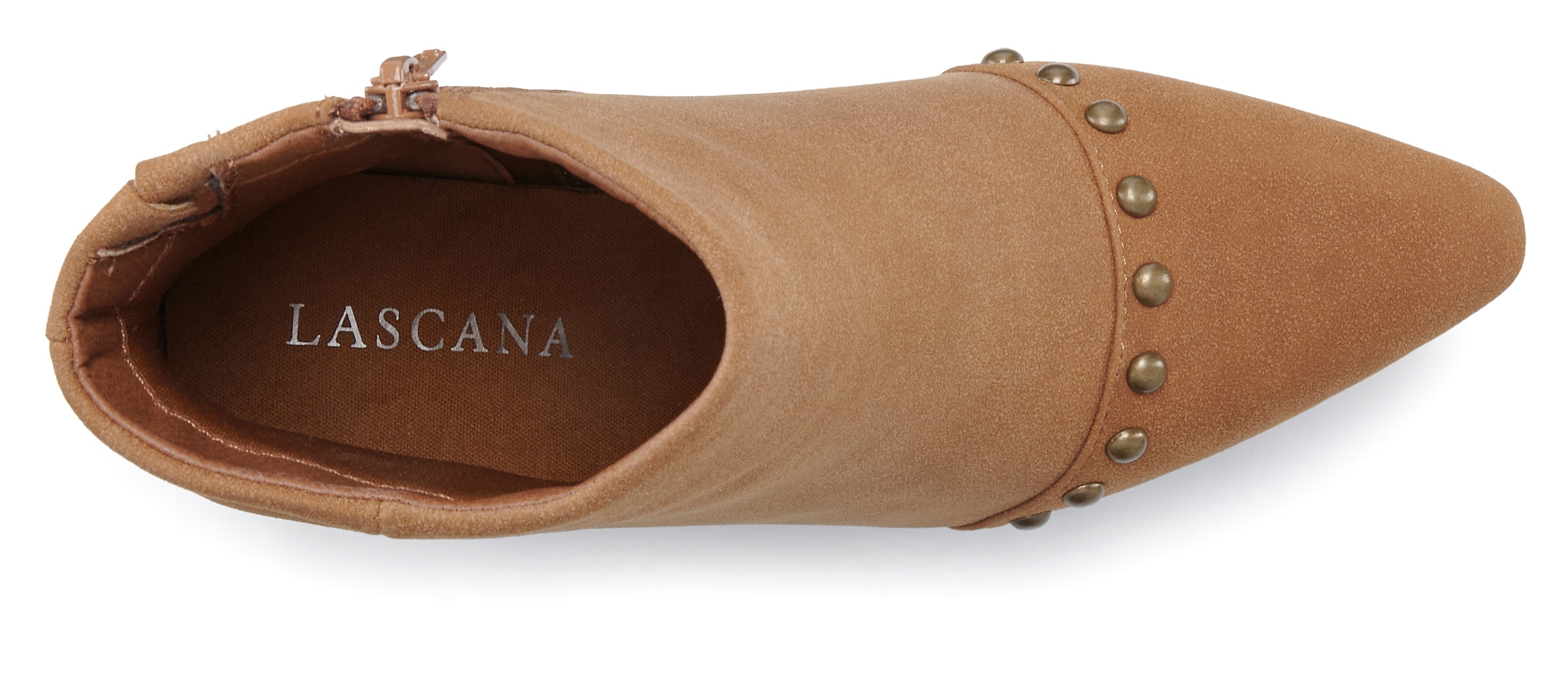 LASCANA Stiefelette »Stiefel,«  in spitzer Form, Reißverschluss Stiefel VEGAN