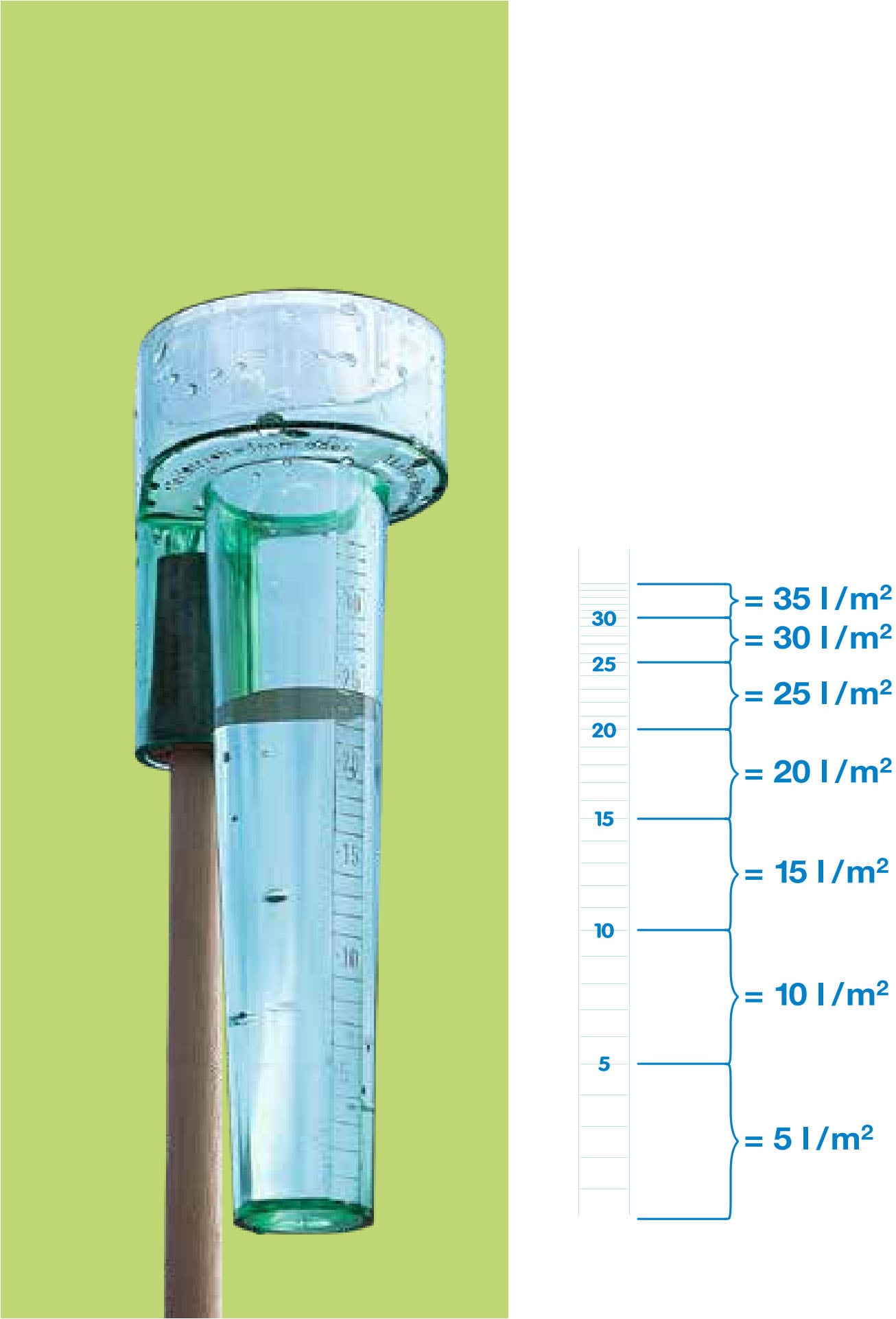 Windhager Regenmesser »Profi, Niederschlagsmesser« () für Rasenaussaat, Blumen- oder Gemüsebeet, 22 cm