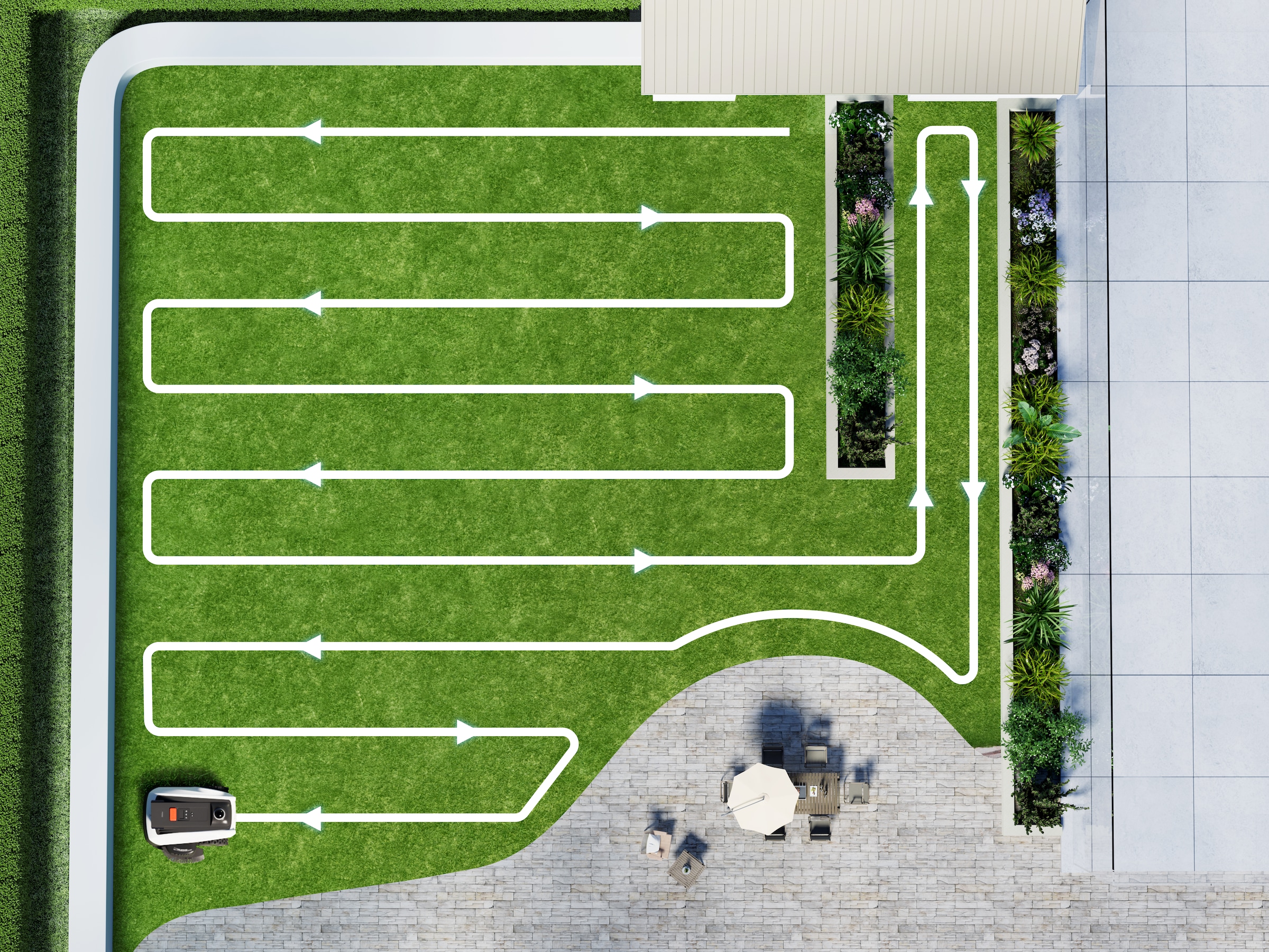 ECOVACS Rasenmähroboter »GOAT O1200 LiDAR PRO« Trimmer (8500 rpm),   mit bahnbrechender Dual-LiDAR Navigation für Gärten