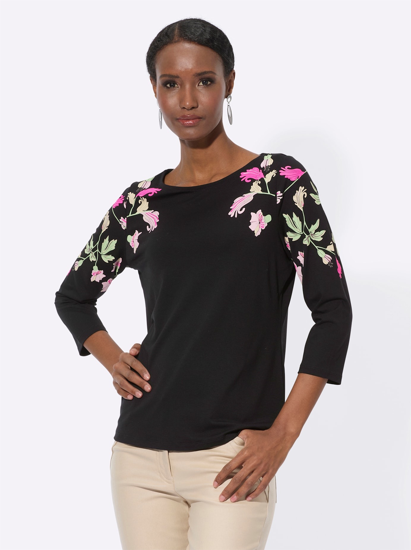 creation L Print-Shirt "Druck-Shirt", (1 tlg.) günstig online kaufen