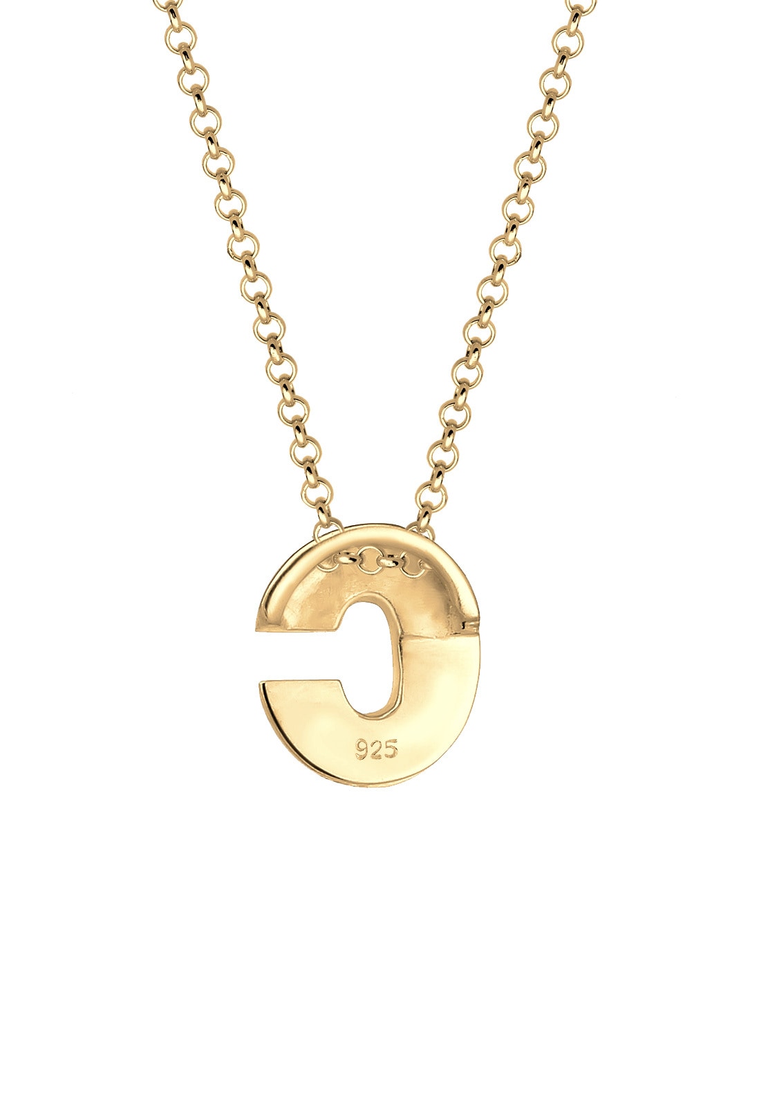 Elli Kette mit Anhänger »Buchstabe C Initialen Trend Minimal 925 Silber«