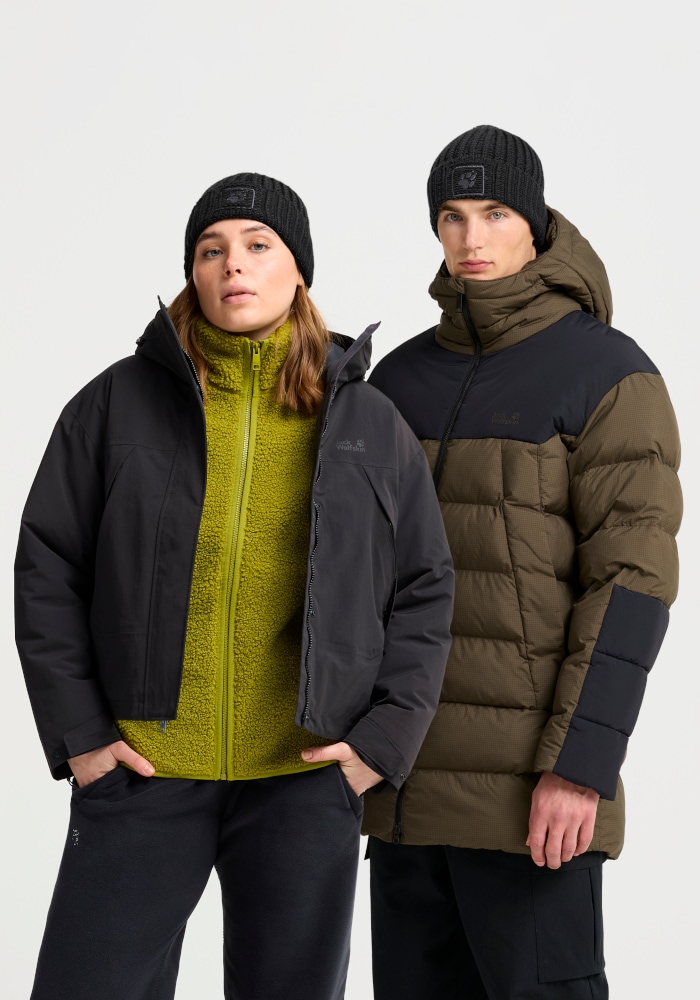 Jack Wolfskin Beanie »BADGE PAW BEANIE« Strickbeanie, warm, weich