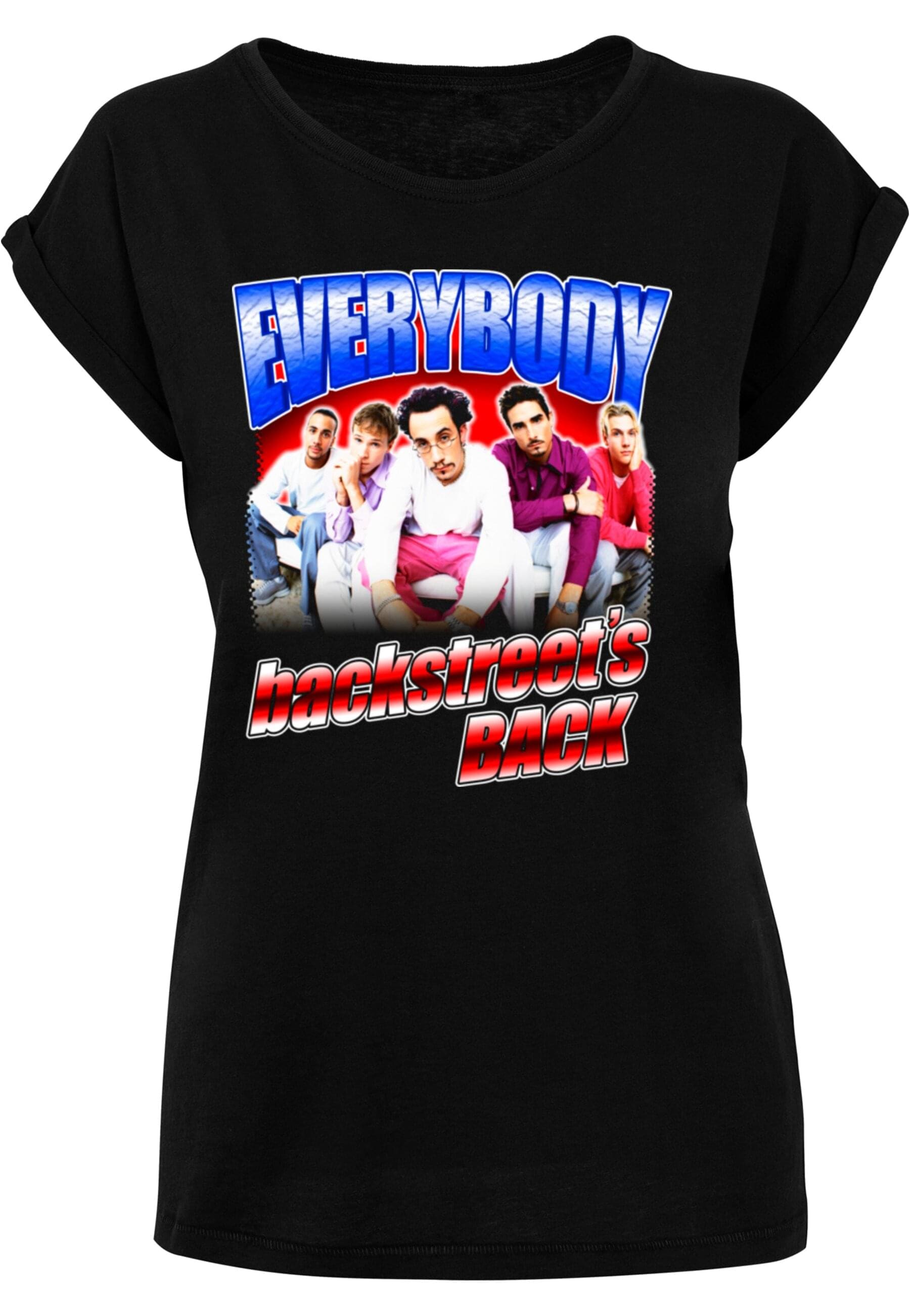 »Damen Backstreet T-Shirt Merchcode | Ladies BAUR Tee«, kaufen Everybody - Extended Boys Shoulder (1 tlg.)