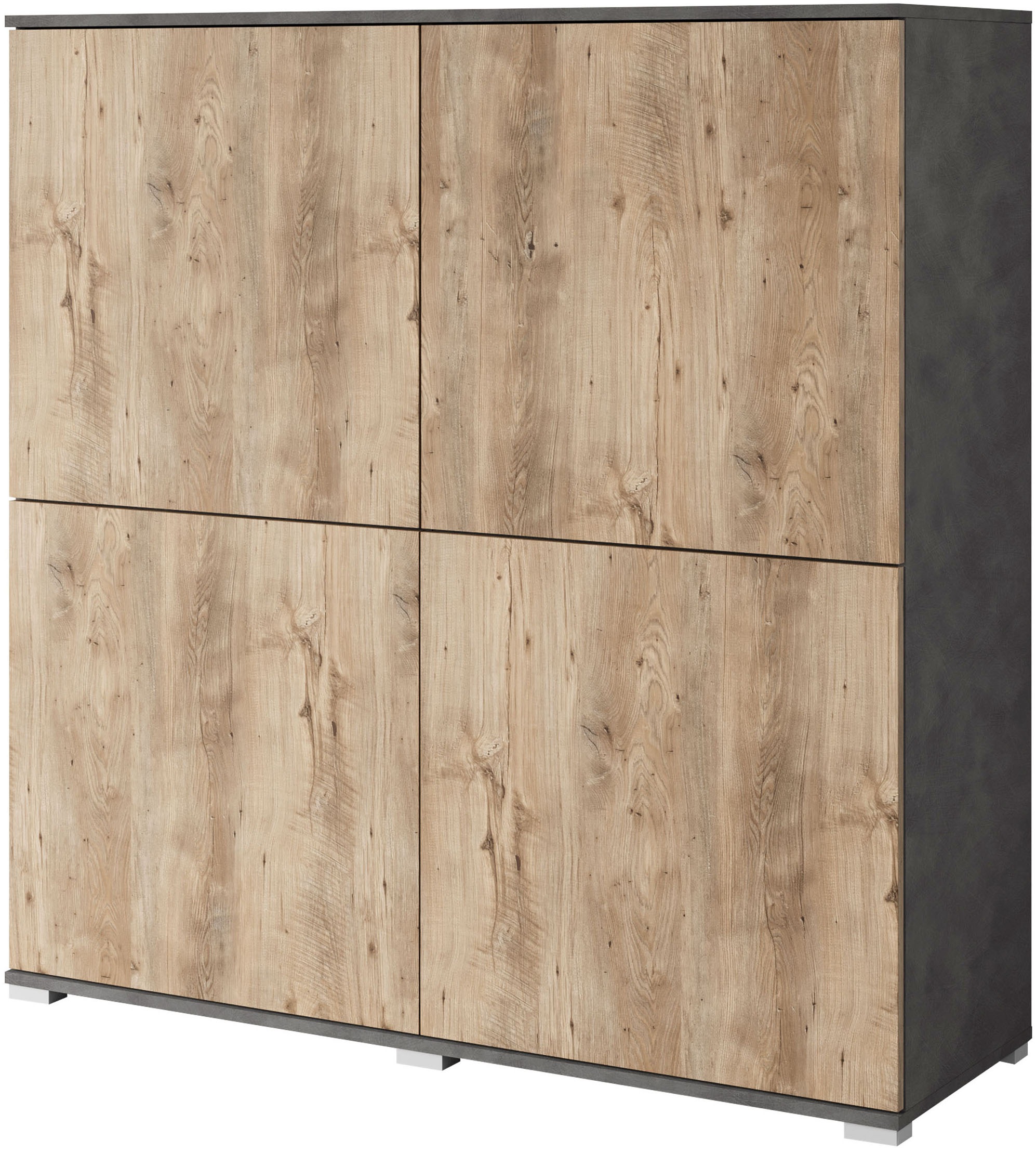 INOSIGN Highboard "Kenia, moderne grifflose Hochkommode mit 4 Türen, Breite günstig online kaufen