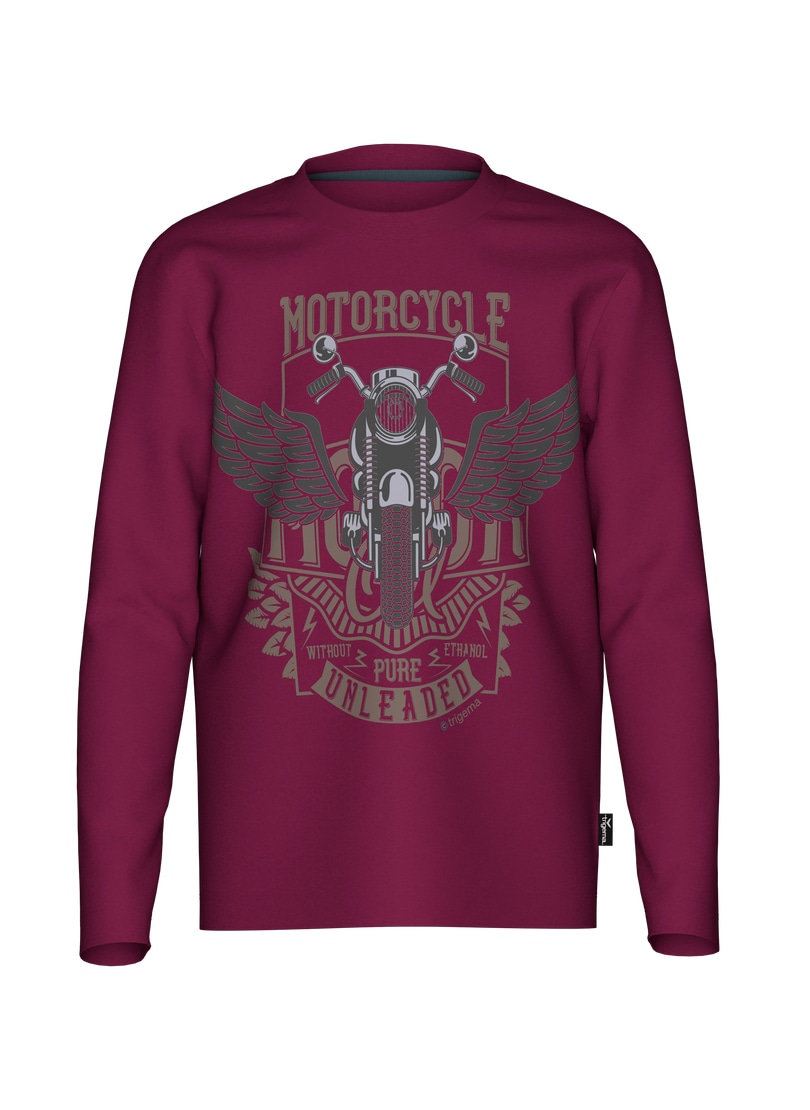 Trigema Longsleeve »TRIGEMA Langarmshirt mit großem Motorrad-Print« 1 Stk.