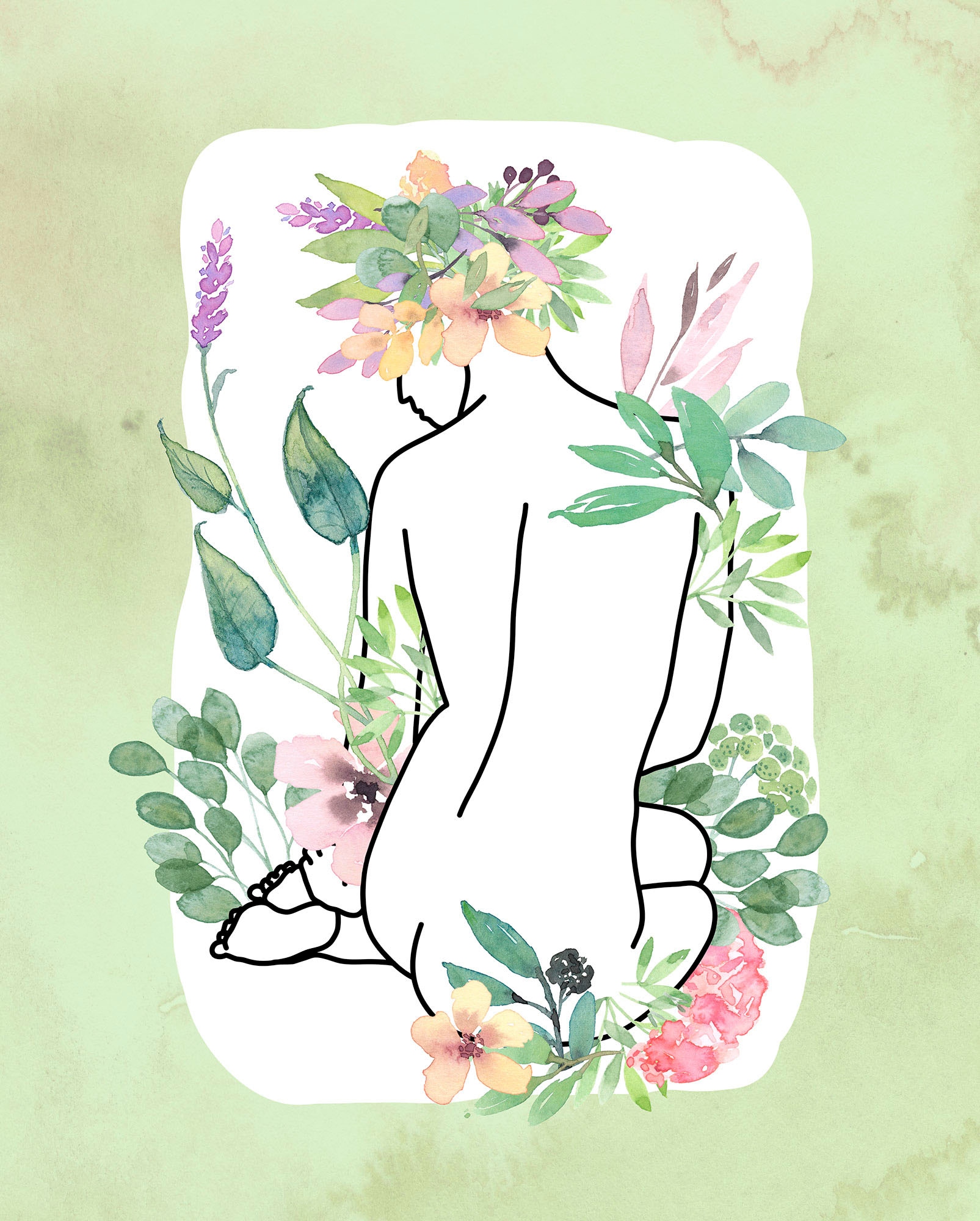 Komar Bild "Vita Pura" Natur 1 Stk. tlg. Wandbild zur Dekoration - ohne Rah günstig online kaufen