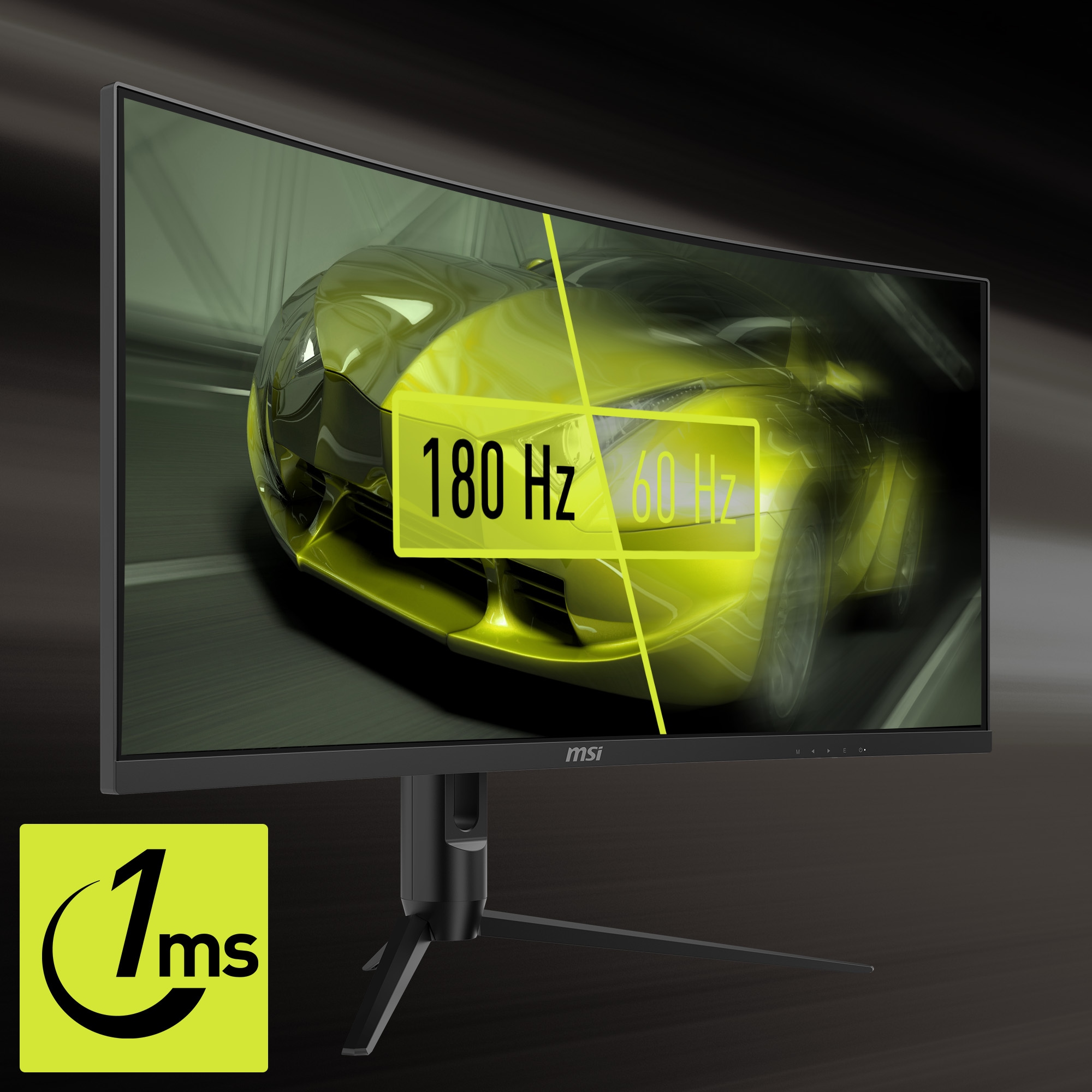 MSI Curved-Gaming-Monitor »MAG 342CQR E2«, 86 cm/34 Zoll, 3440 x 1440 px, UWQHD, 1 ms Reaktionszeit, 180 Hz, 3 Jahre Herstellergarantie, höhenverstellbar