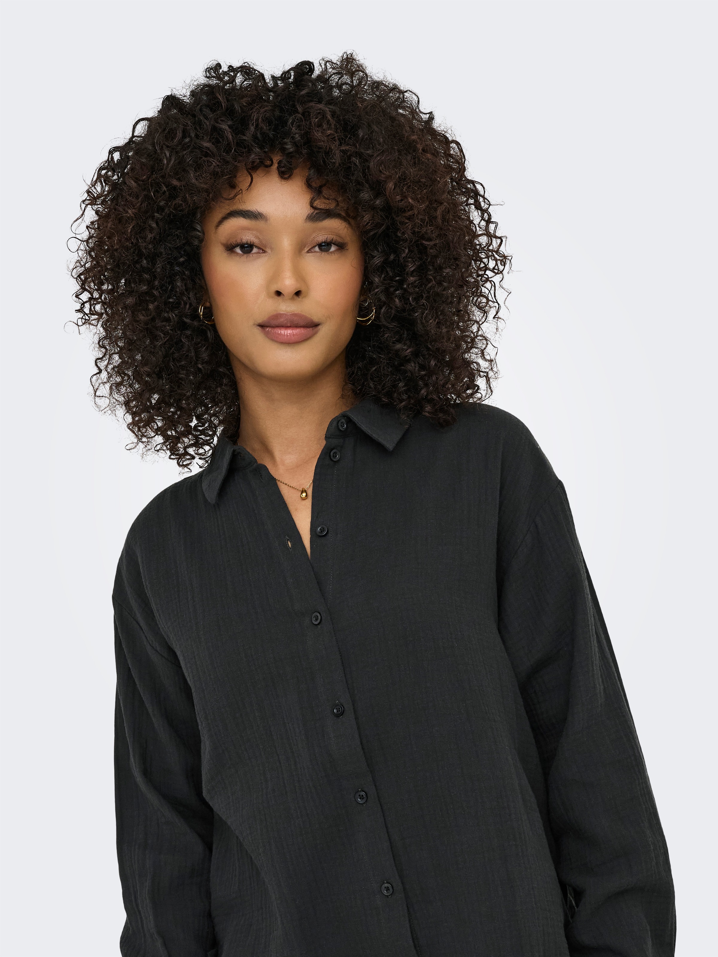 JDY Hemdbluse "JDYTHEIS LIFE L/S LOOSE SHIRT WVN NOOS" Baumwolle, regular f günstig online kaufen