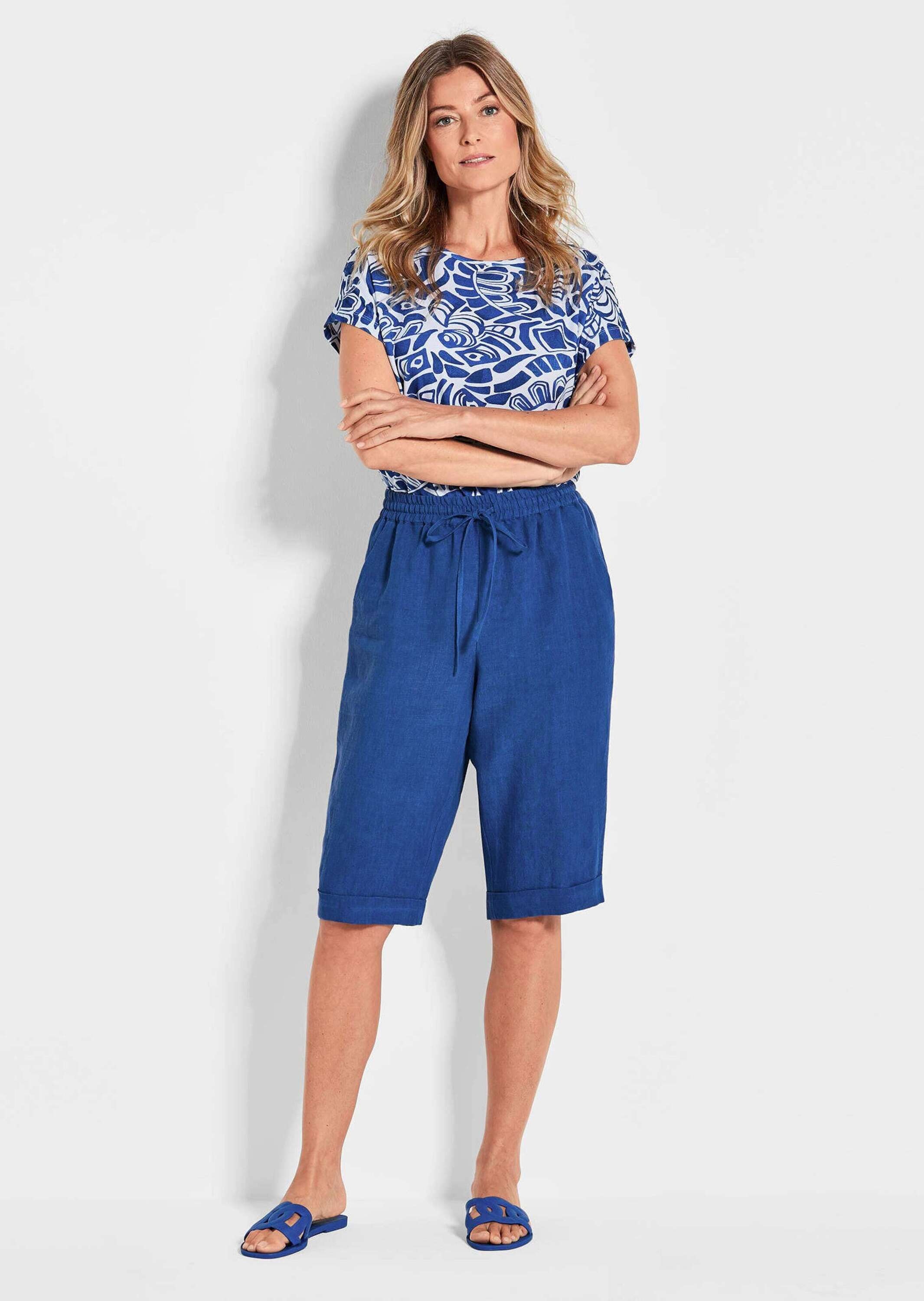 Goldner Carla Women's Pull-on Pants Royal Blue 54 3