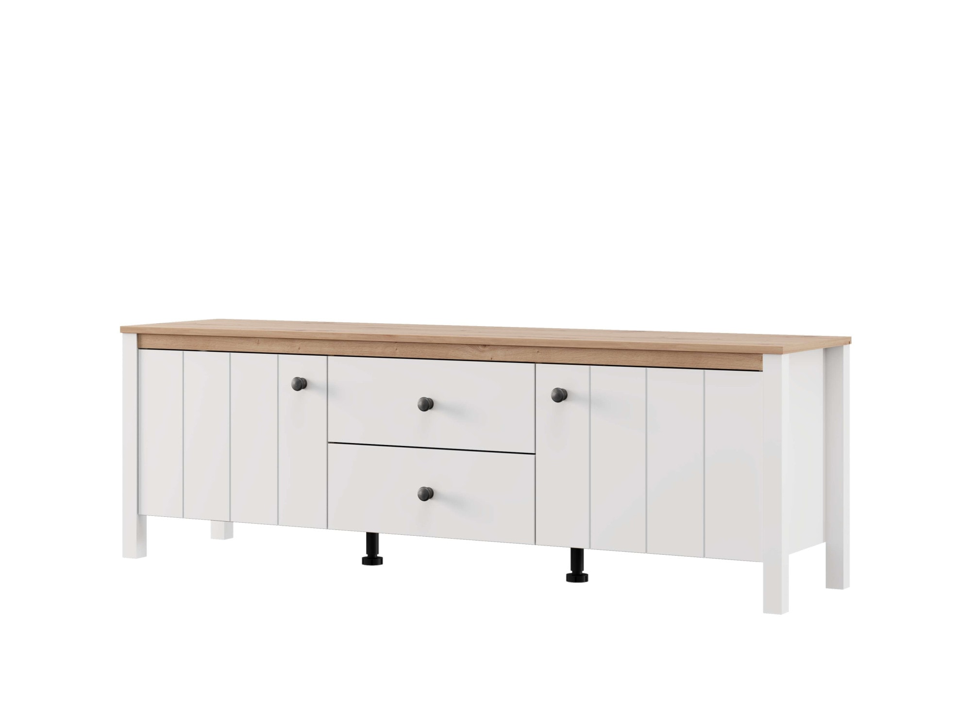 Home affaire Lowboard »BEDFORD, TV-Board, TV-Kommode, TV-Schrank, TV-Unterschrank, TV-Möbel« MDF-Profil 2D ummantelt, Hotstamping