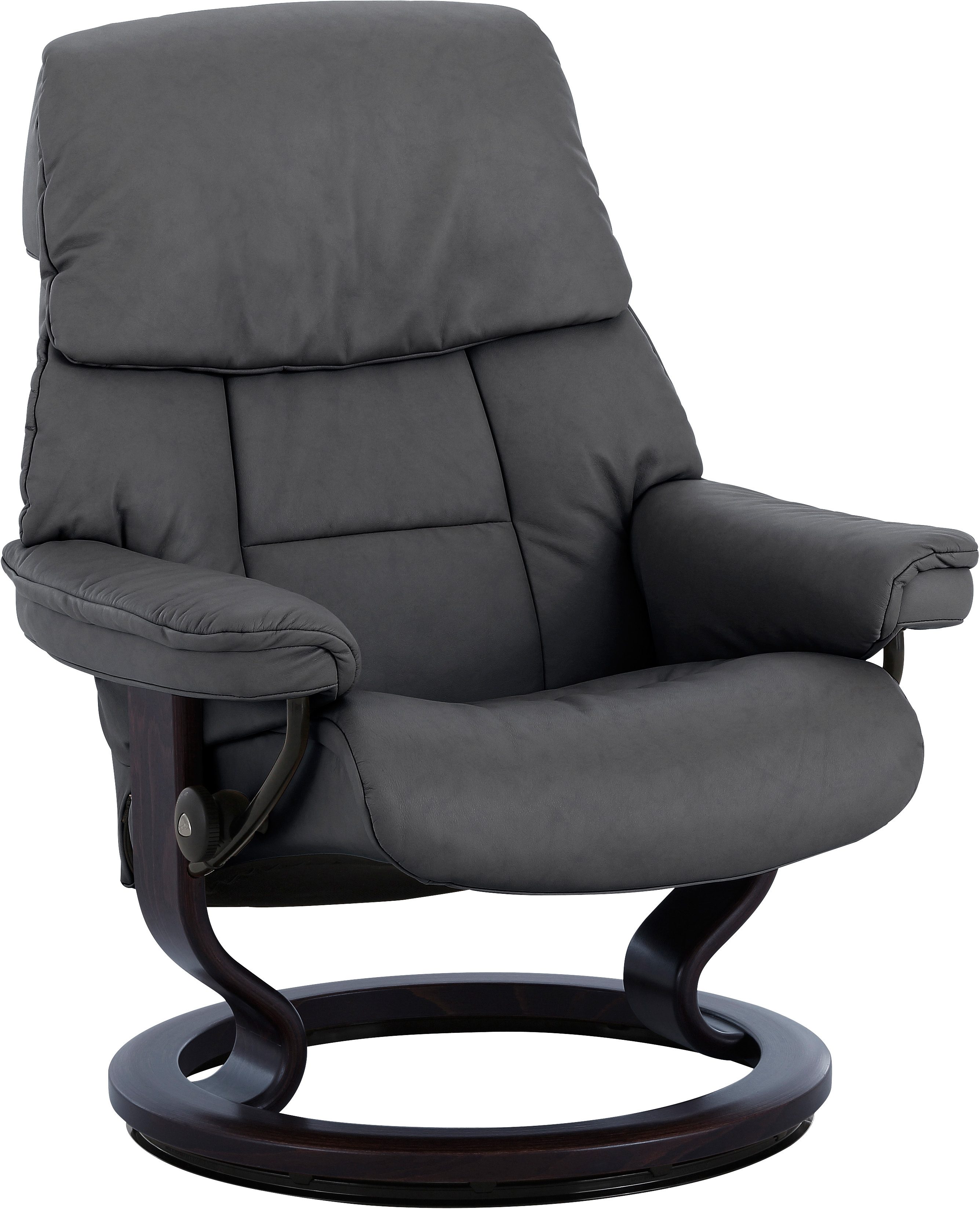 Stressless Relaxsessel "Ruby" mit Classic Base, Größe M, Gestell Eiche, Wenge, Braun & Schwarz