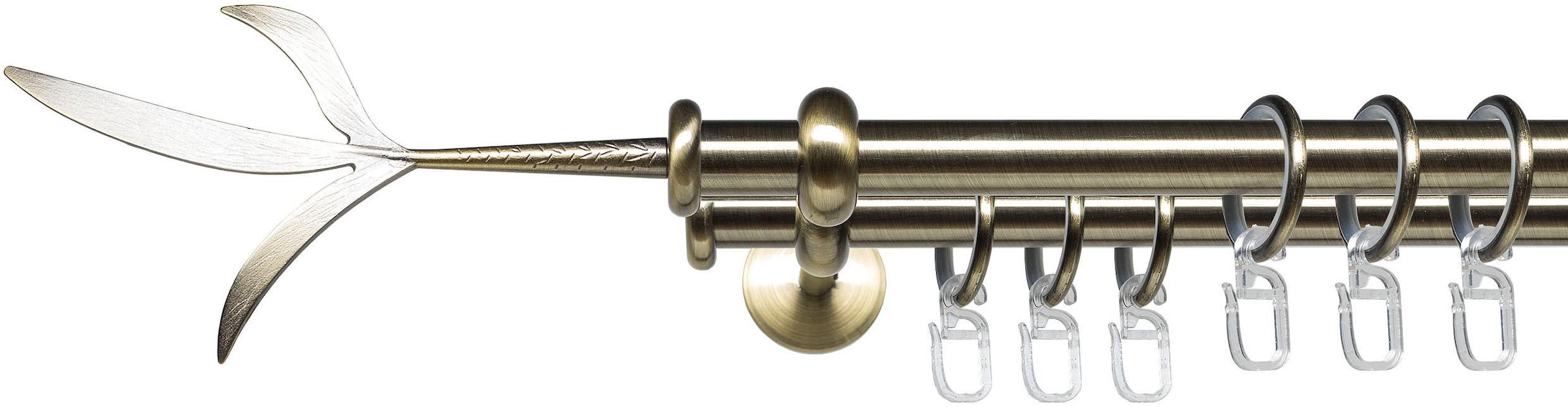 Liedeco Gardinenstange "Esp Zweig" Ø 16 mm 2 läufig-läufig Fixmaß 2-läufig günstig online kaufen