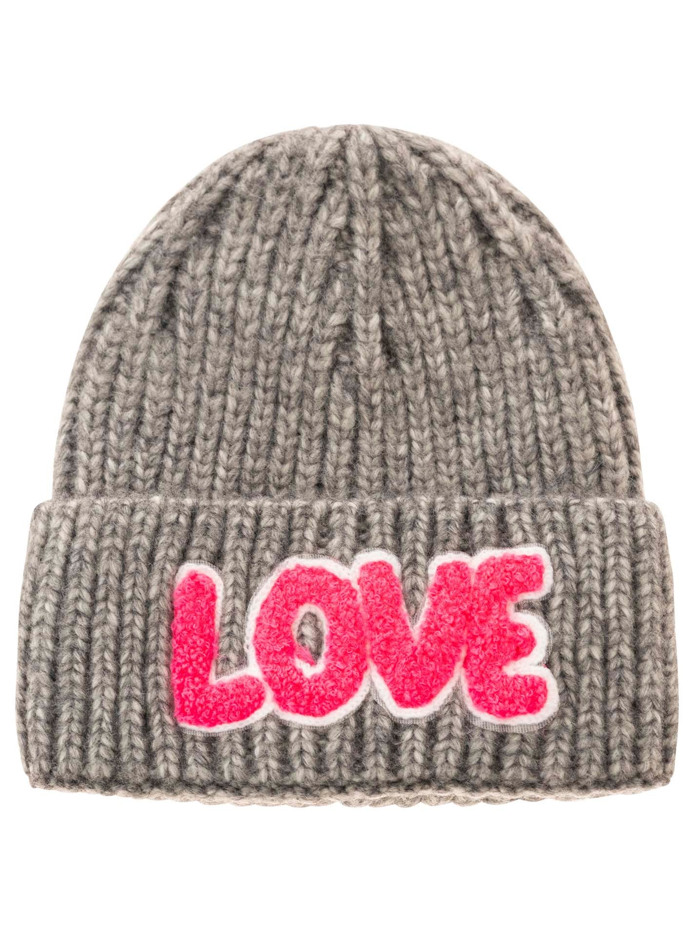 Zwillingsherz Beanie »"Love Label"«, mit LOVE-Schriftzug und Wollanteil