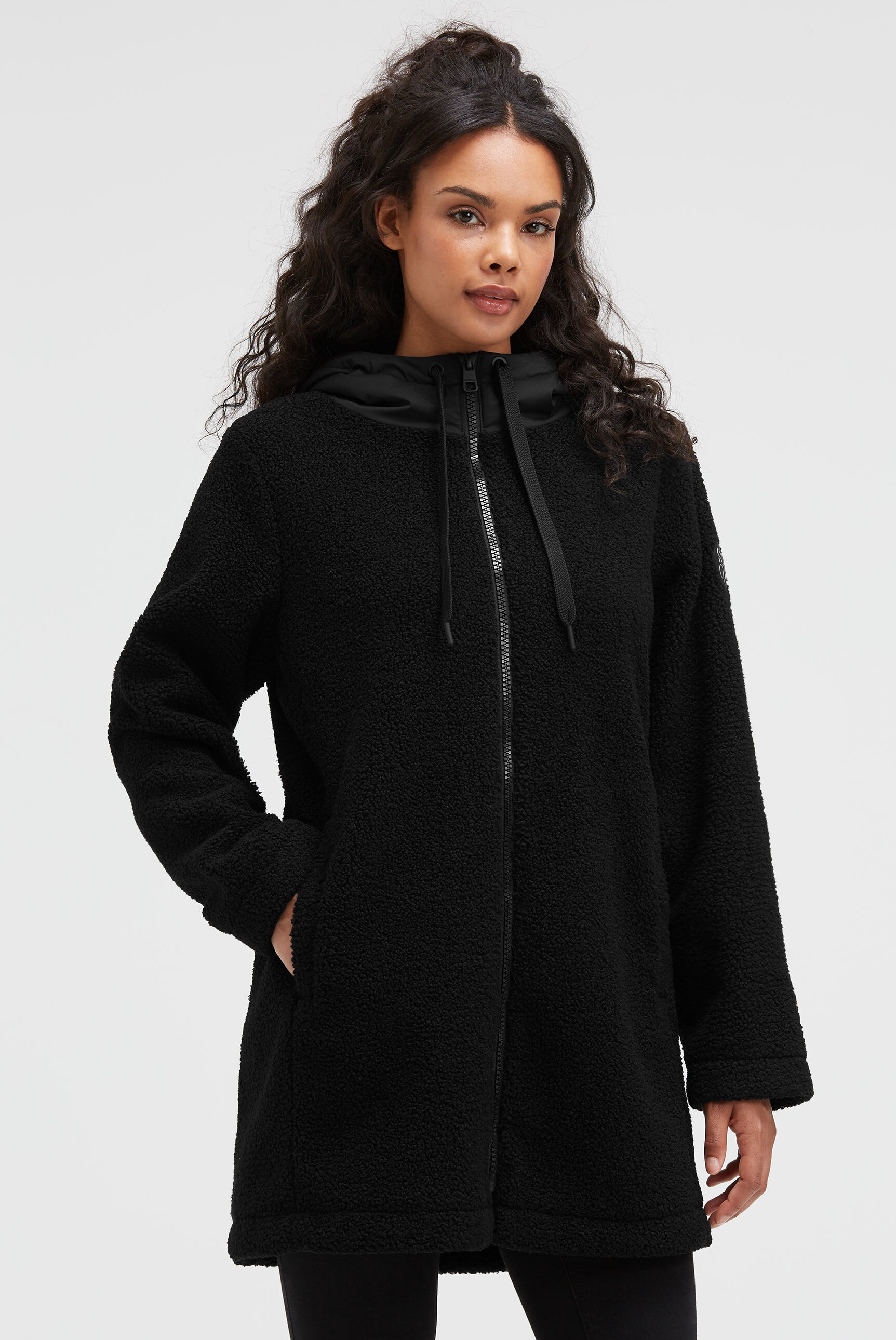 SOCCX Kurzmantel in Bouclé-Strick-Optik günstig online kaufen