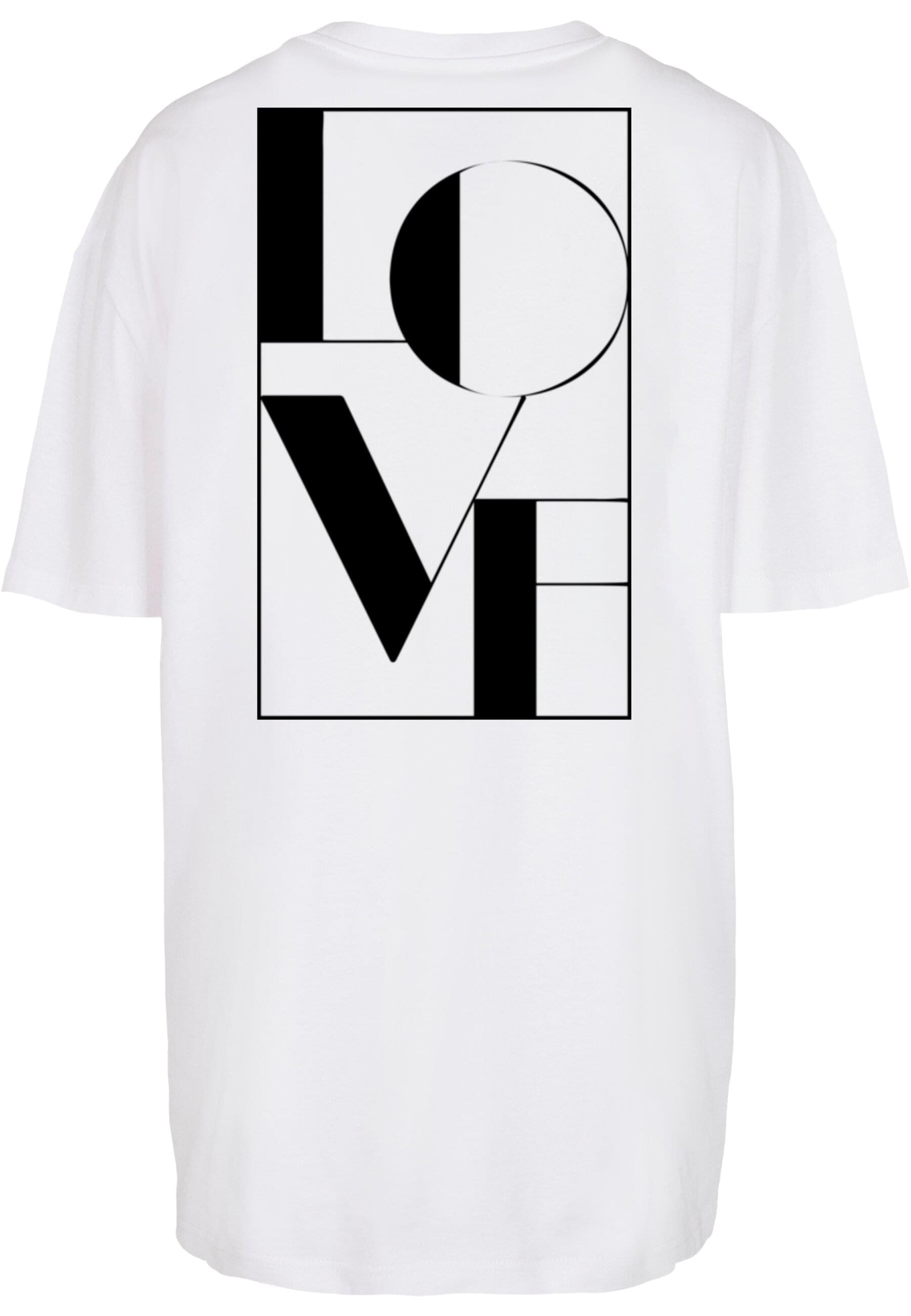 Merchcode T-Shirt "Merchcode Damen Ladies Love Oversized Boyfriend Tee" günstig online kaufen