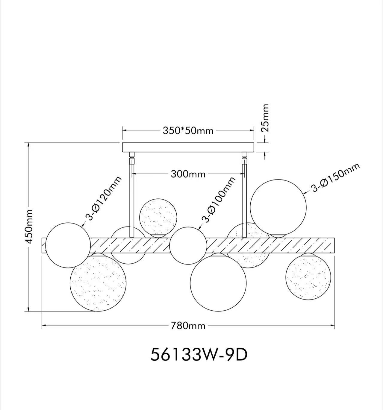 GLOBO LIGHTING Deckenleuchte »RIHA« G9 1 Stk. Deckenlampe Wohnzimmer-Leuchte Schlafzimmer-Leuchte Flur Küche