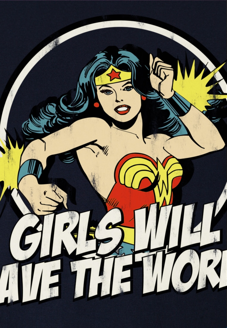 LOGOSHIRT T-Shirt »Wonder Woman«, mit tollem Statement-Print