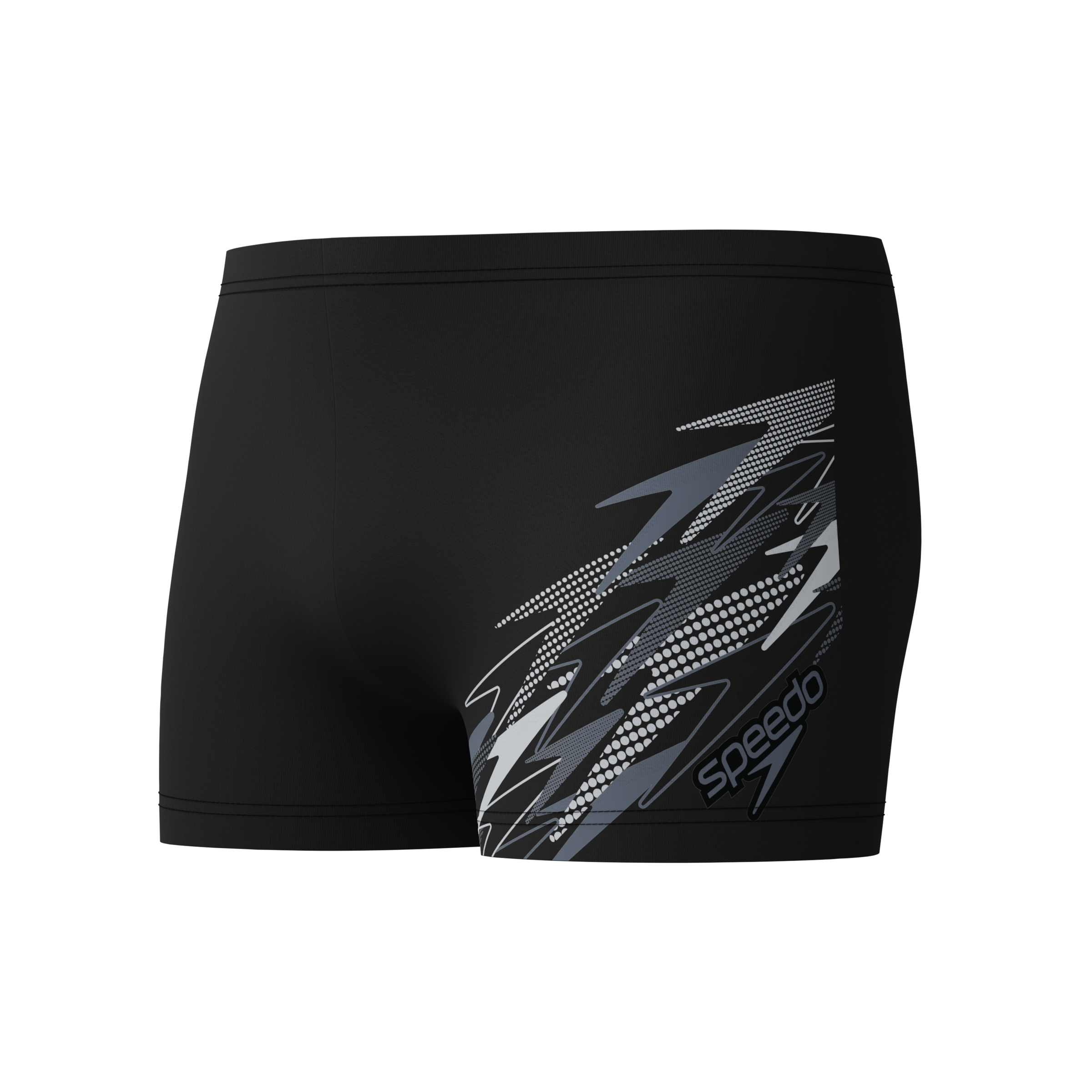 Speedo Badehose mit Plastisol-Wellengrafik, formbeständig, schnell trocknend