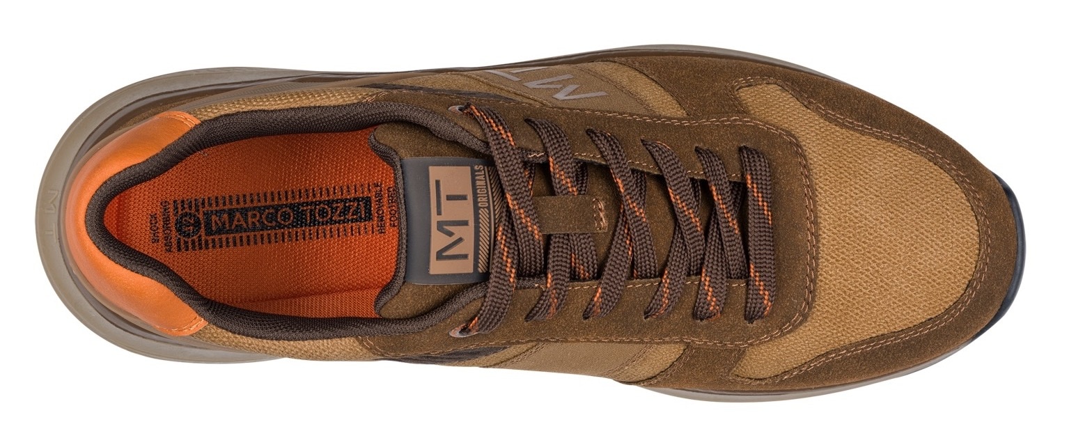 MARCO TOZZI Sneaker, Freizeitschuh, Halbschuh, Schnürschuh im Materialmix