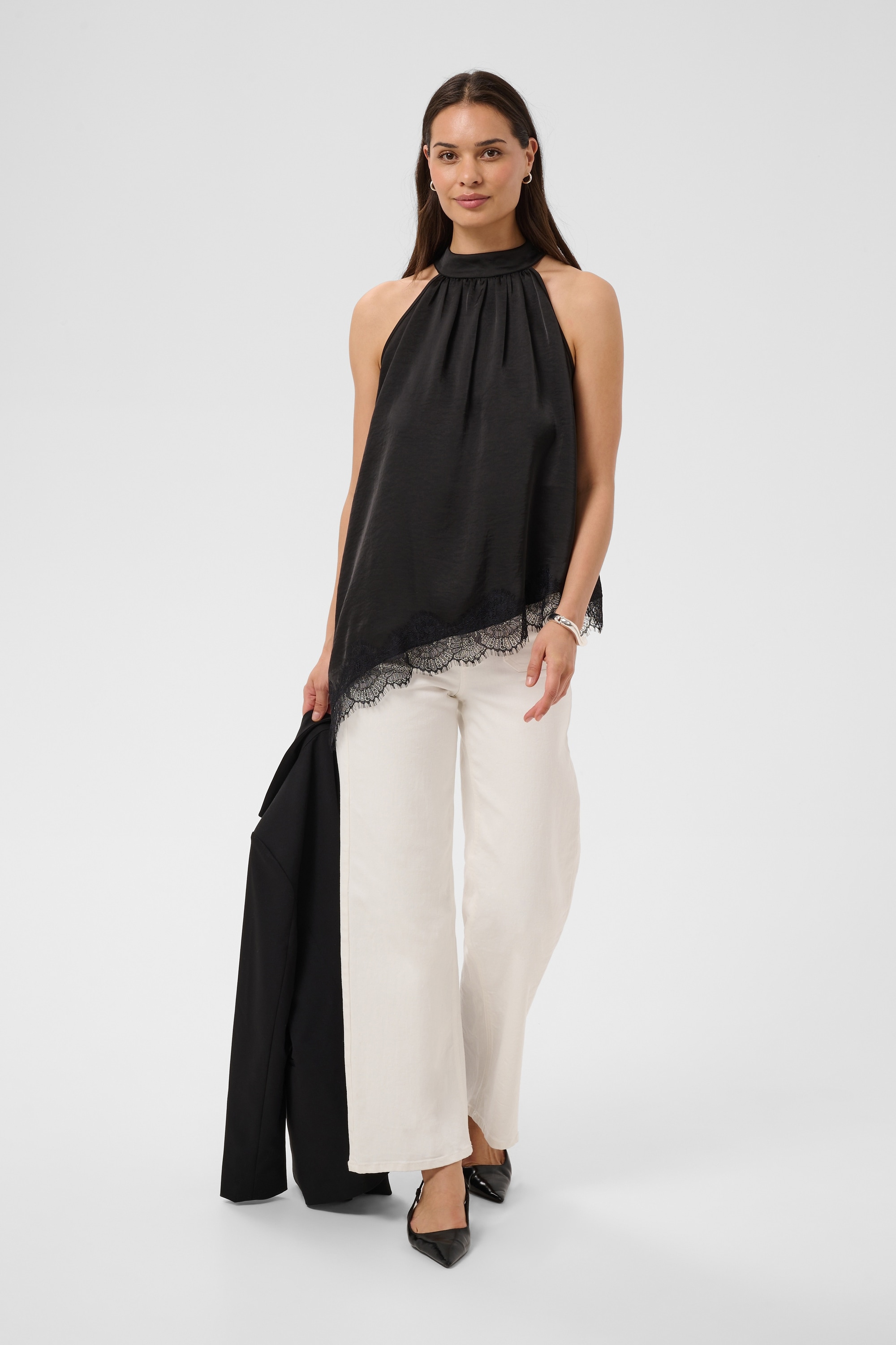 KAFFE Blusentop »Damen Bluse ärmellos KAthilde«