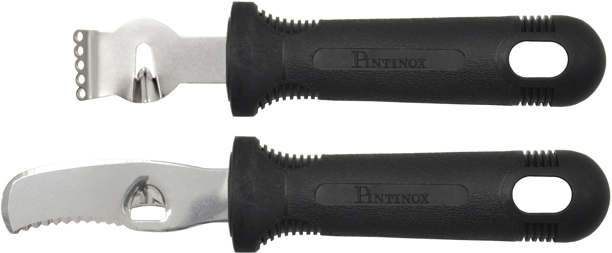 PINTINOX Zitruszester "Professional", (Set, 2 tlg.), Zitrusfruchtset (Zitrusmesser und Zester), Edelstahl