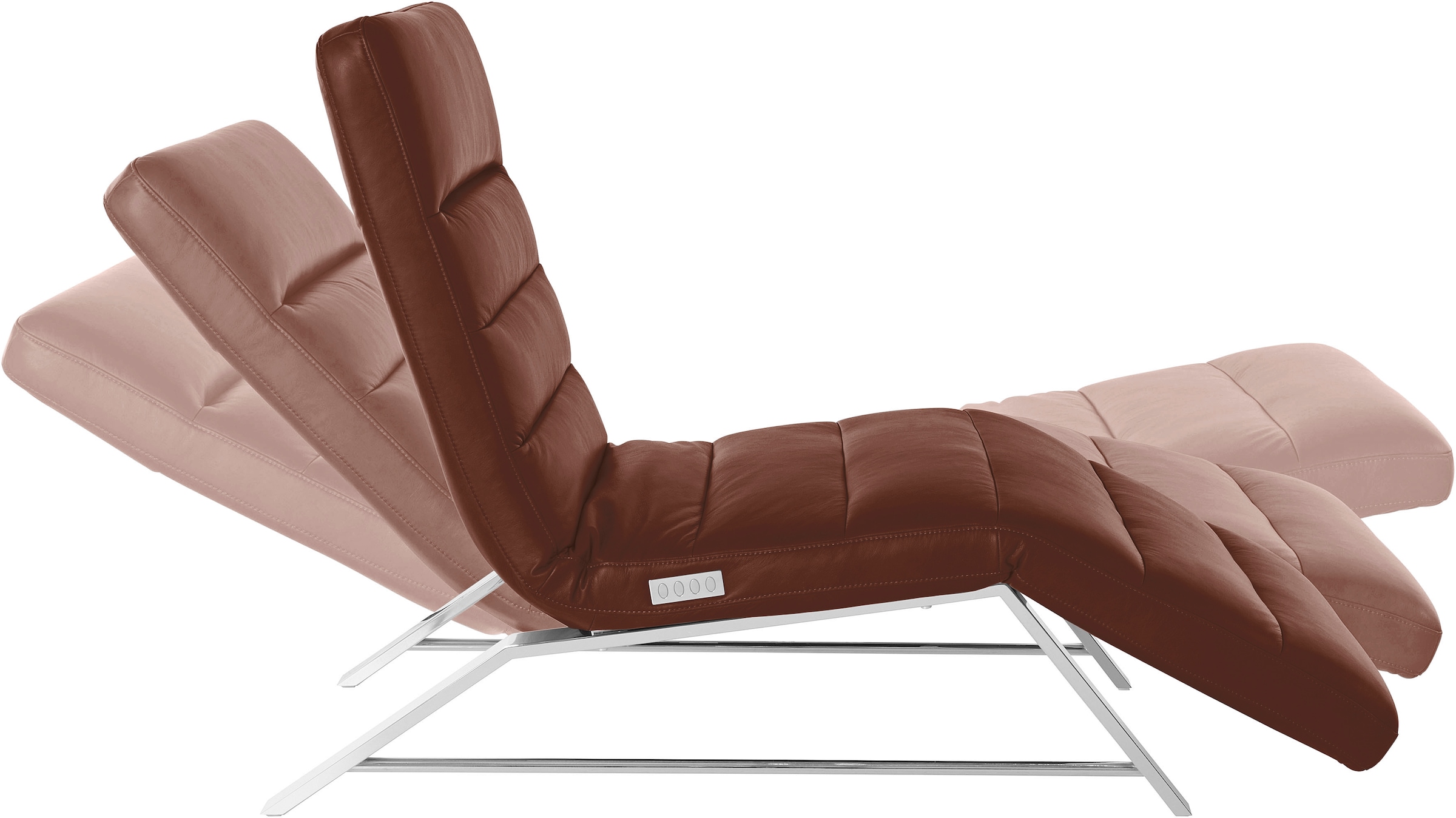 W.SCHILLIG Relaxliege »daily dreams«, Funktionsliege wahlweise mit Motor, Gestell Chrom, Breite 75 cm
