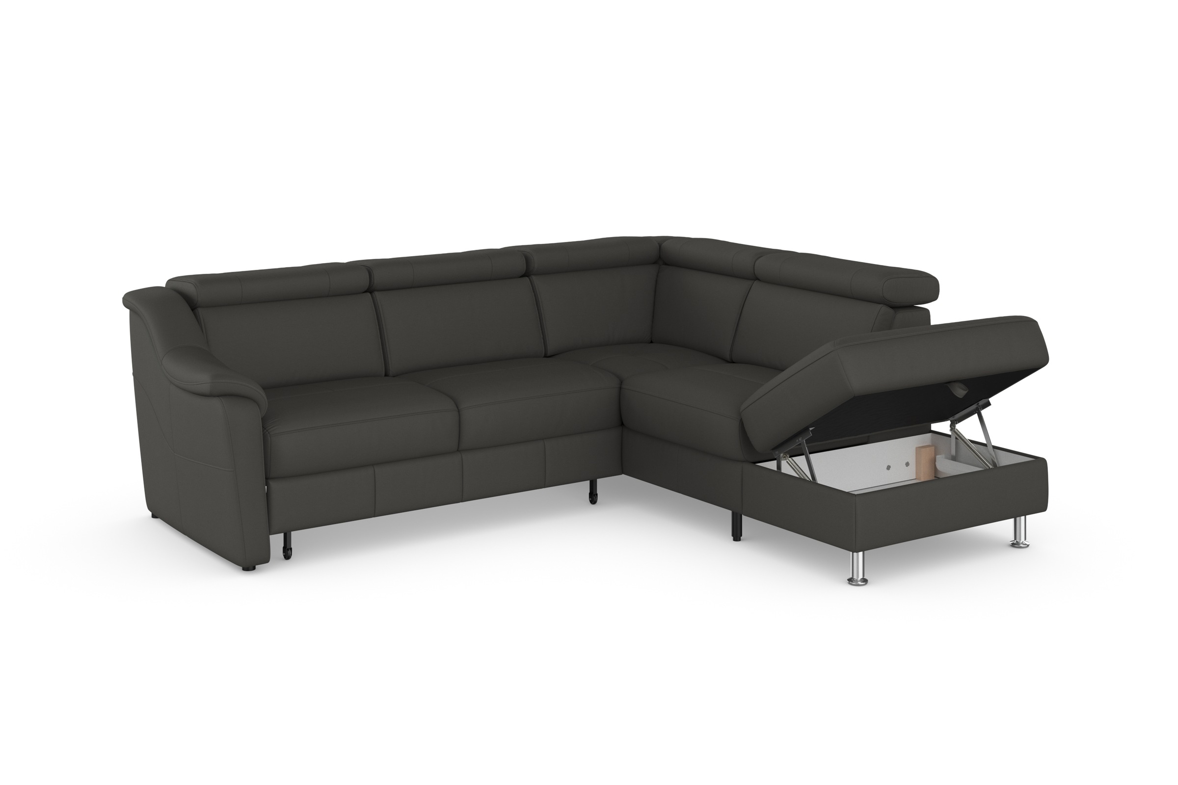 sit&more Ecksofa »Freetown L-Form«, inklusive Kopfteilverstellung und komfortablem Federkern