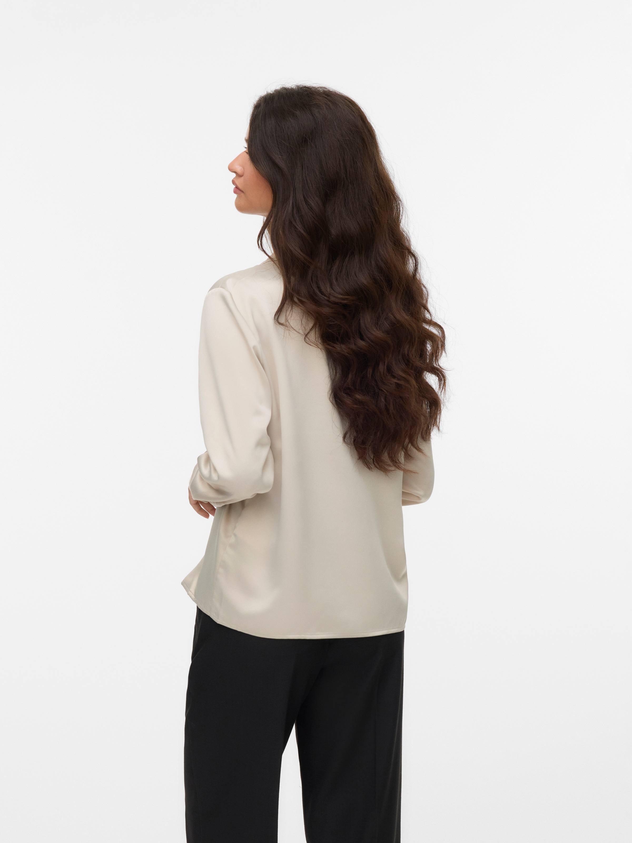 Vero Moda Langarmbluse "VMMERLE LS SHIRT WVN GA NOOS" günstig online kaufen