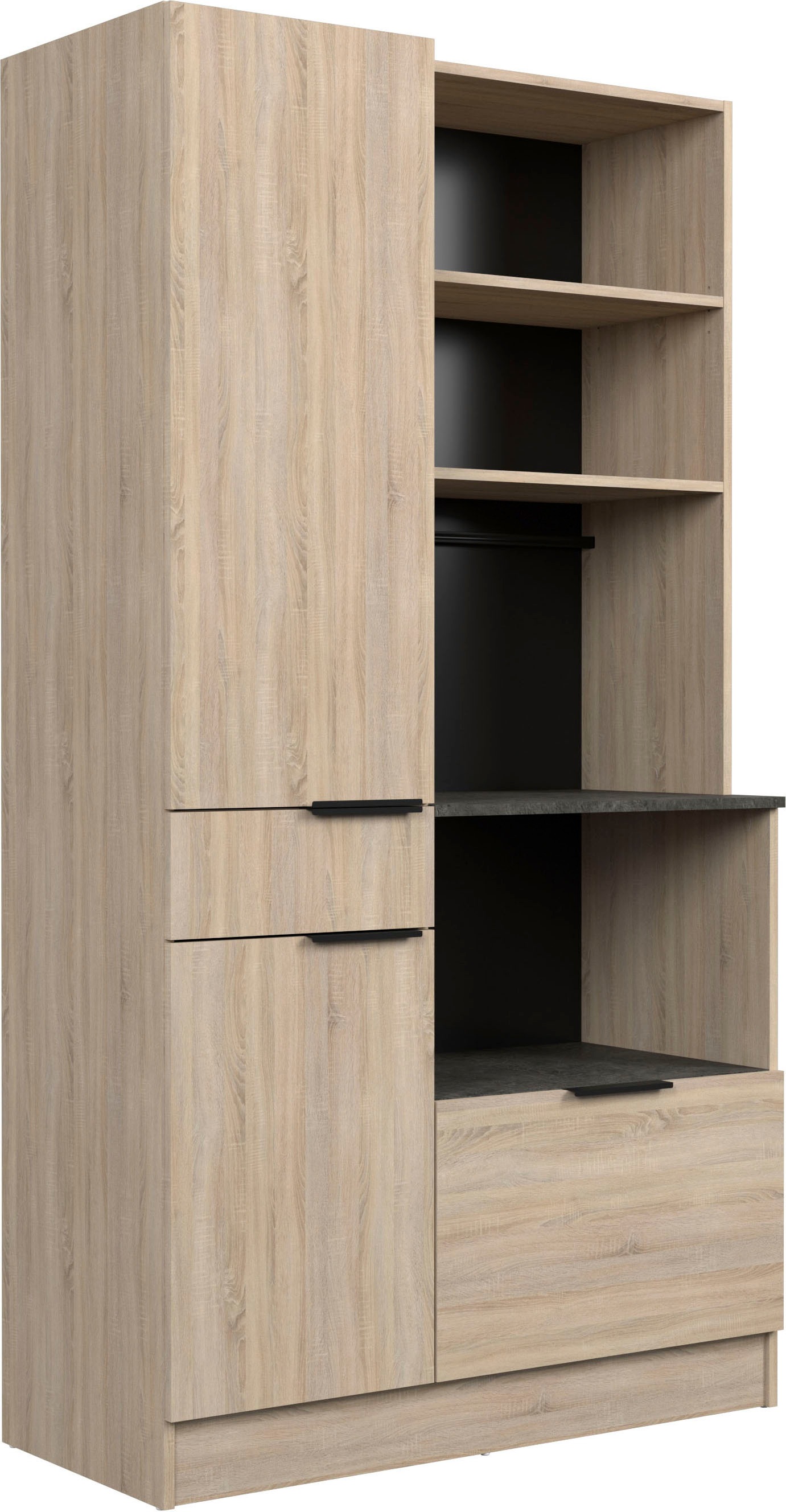 Parisot Schrank-Set »Parisot Fumay 1«, (2 St.), bietet viel Stauraum, praktischer Kabeldurchlaß, variabel stellbar