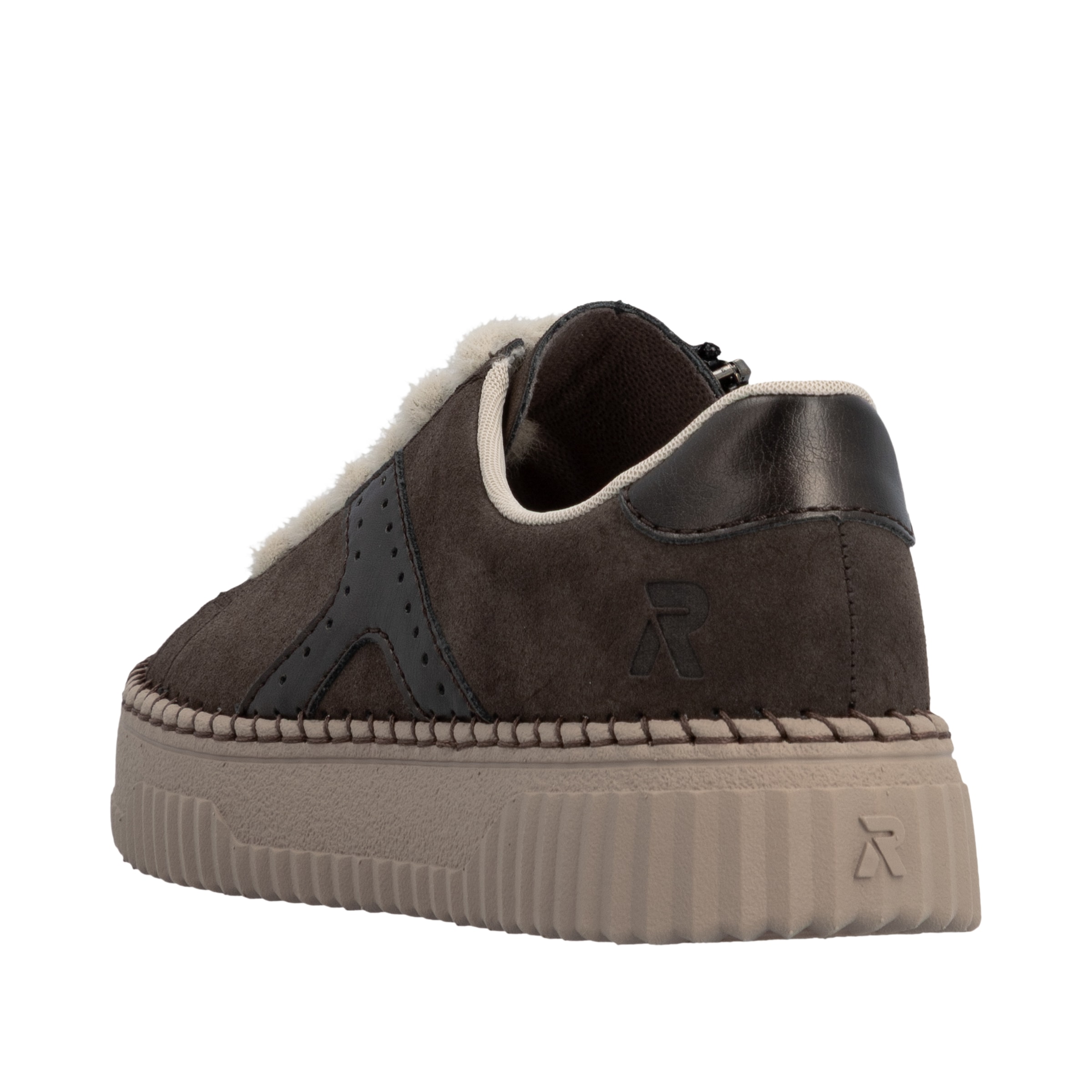 Rieker Plateausneaker  Halbschuh, Schnürschuh mit gepolsterter Innensohle