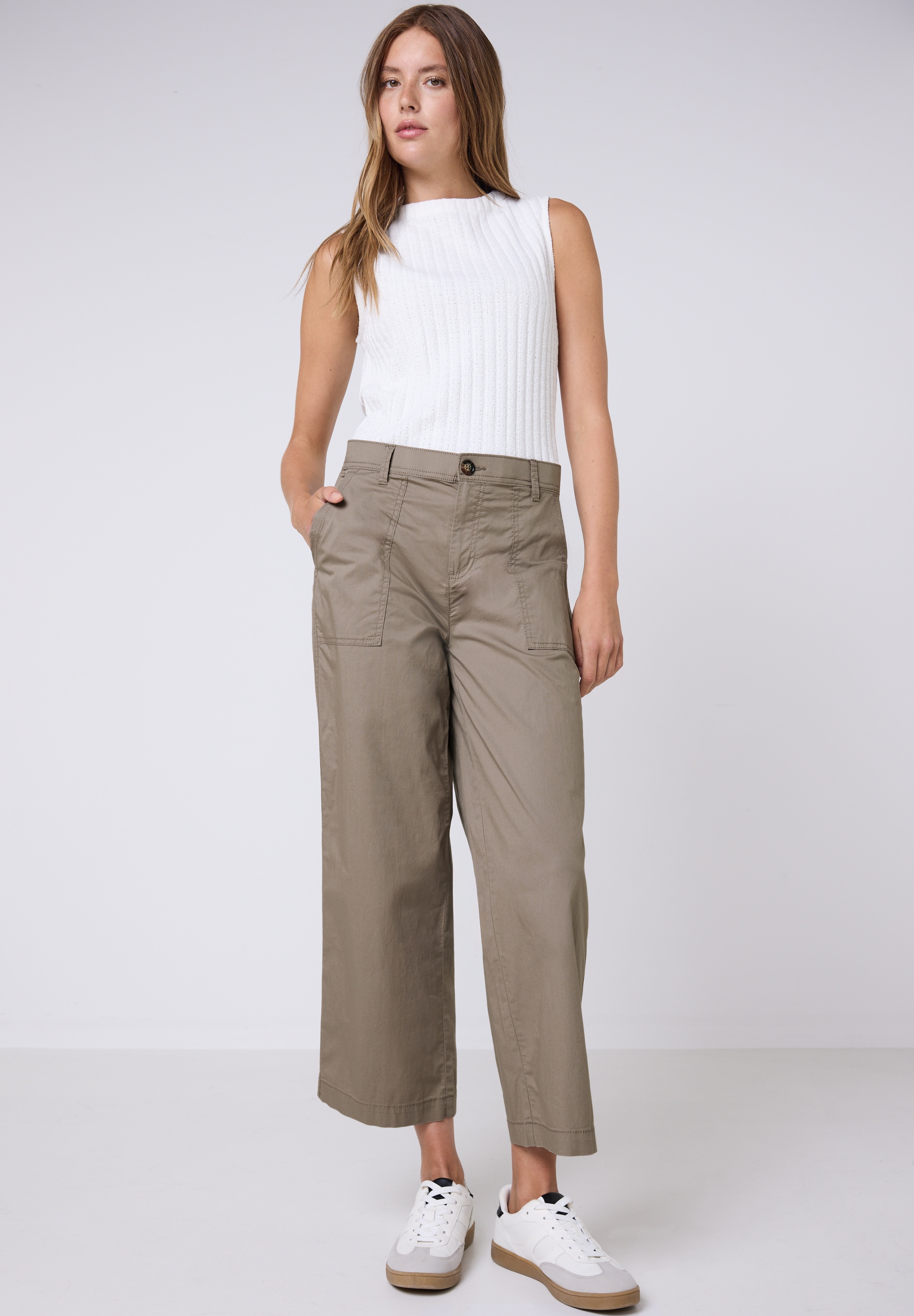 STREET ONE STUDIO Cargohose, aus Baumwolle mit Stretchanteil