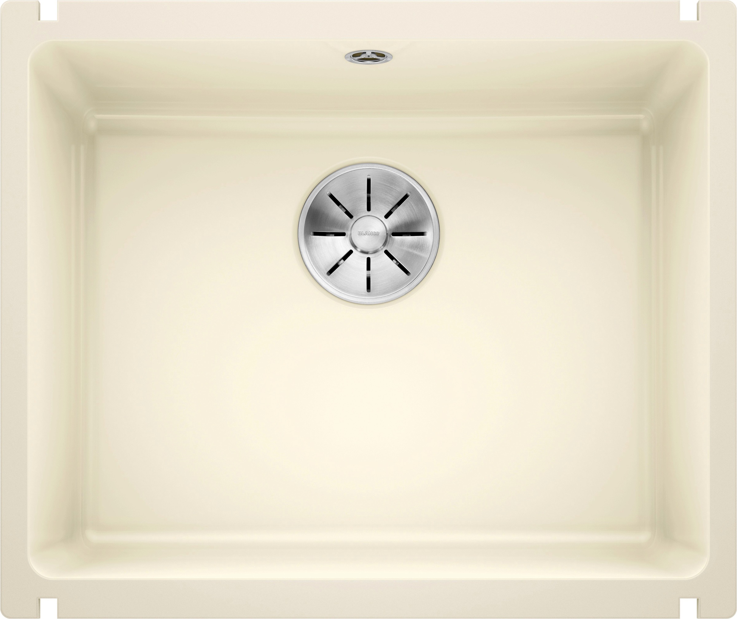 Küchenspüle BLANCO, B:46cm H:19cm T:53cmmagnolia glänzend, Keramik, Küchenspülen, "SUBLINE 500-U", zum wechselseitigen Einbau geeignet