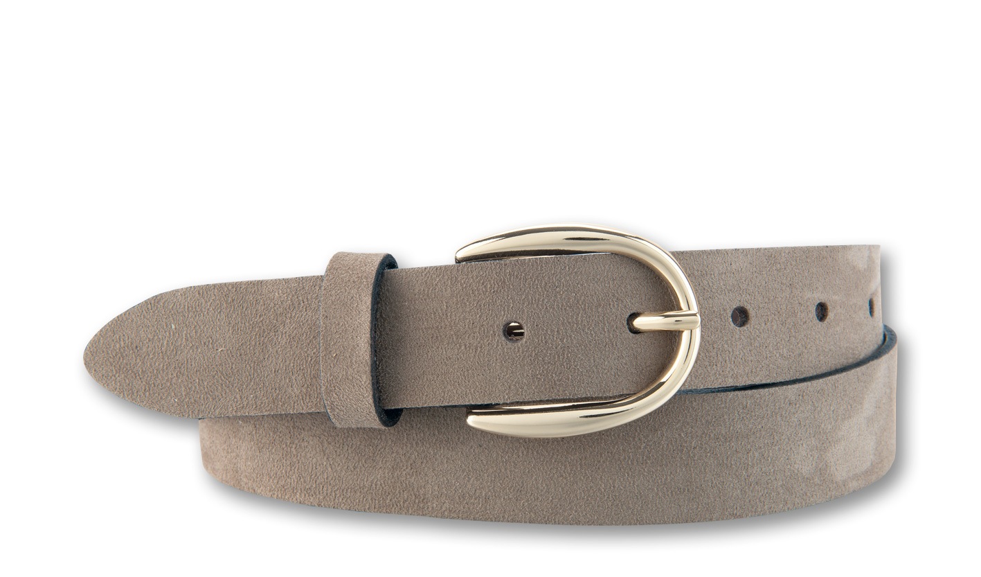 BERND GÖTZ Ledergürtel "Ledergürtel mit samtigem Look und Goldschließe" günstig online kaufen